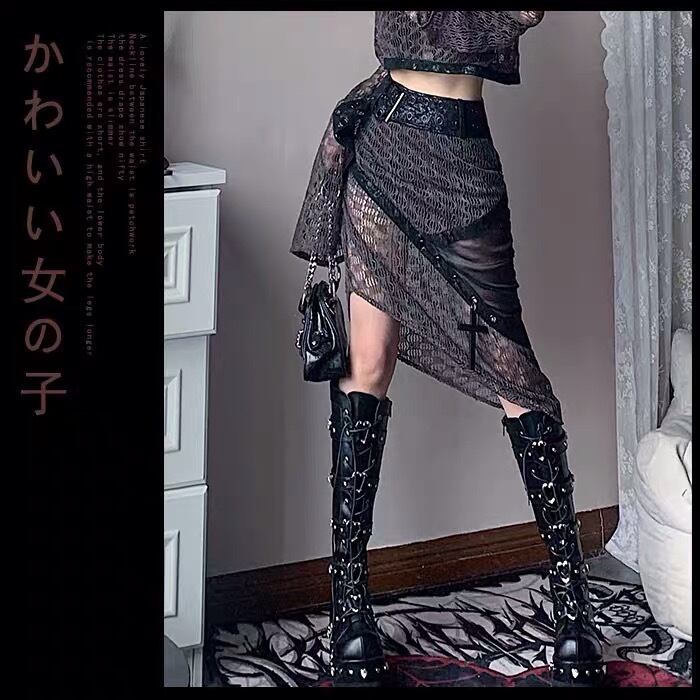 GOLDS♡チェーン付き♡ファー♡レッグカバー♡ZIP♡総レース♡ピンク