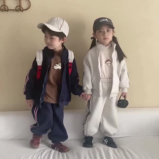 【冬作】ラインデザインカジュアル2点セット