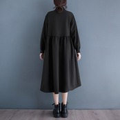 アシメ切替 ギャザー ワンピース 00427