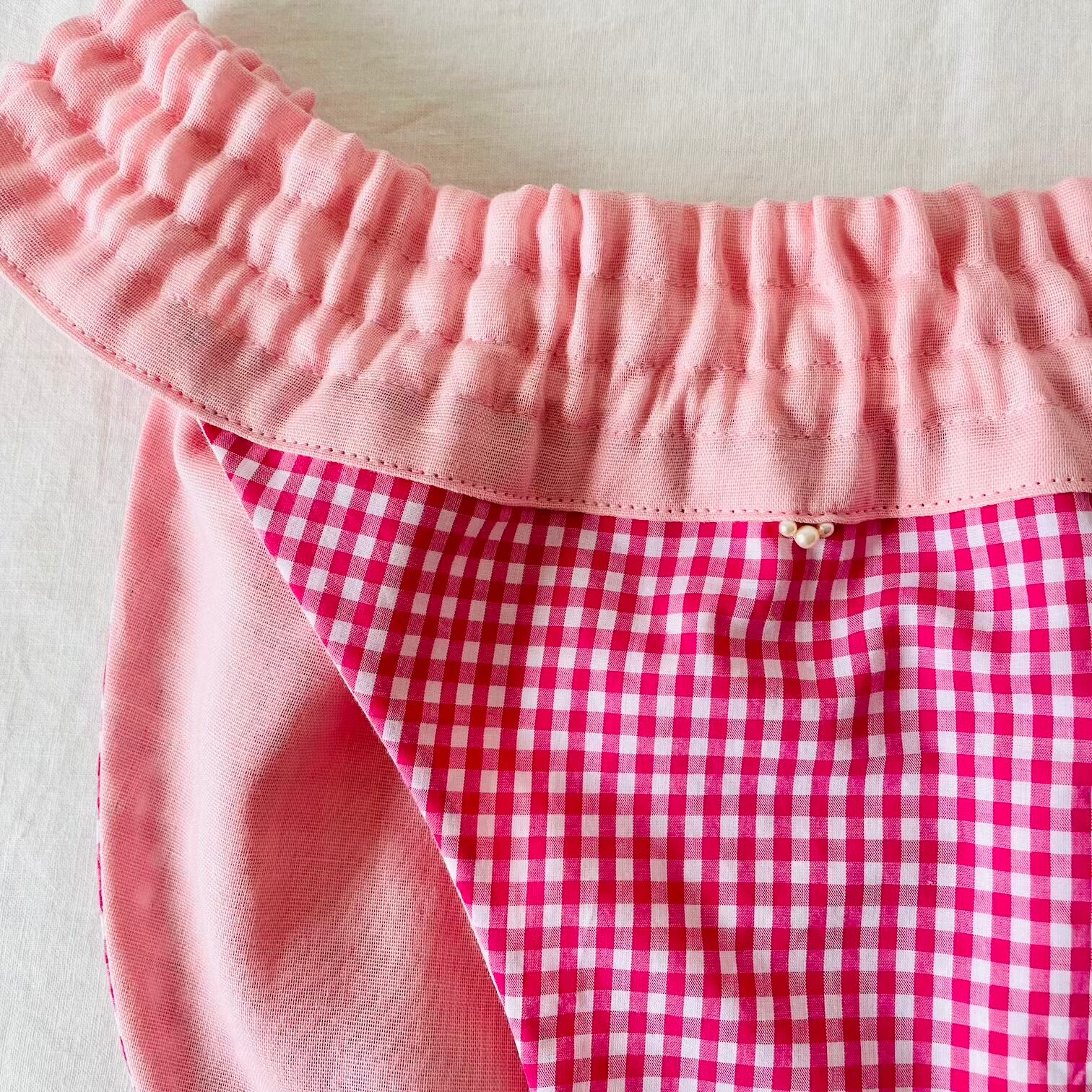 なかぽぽフンティ「Berry pink な check」