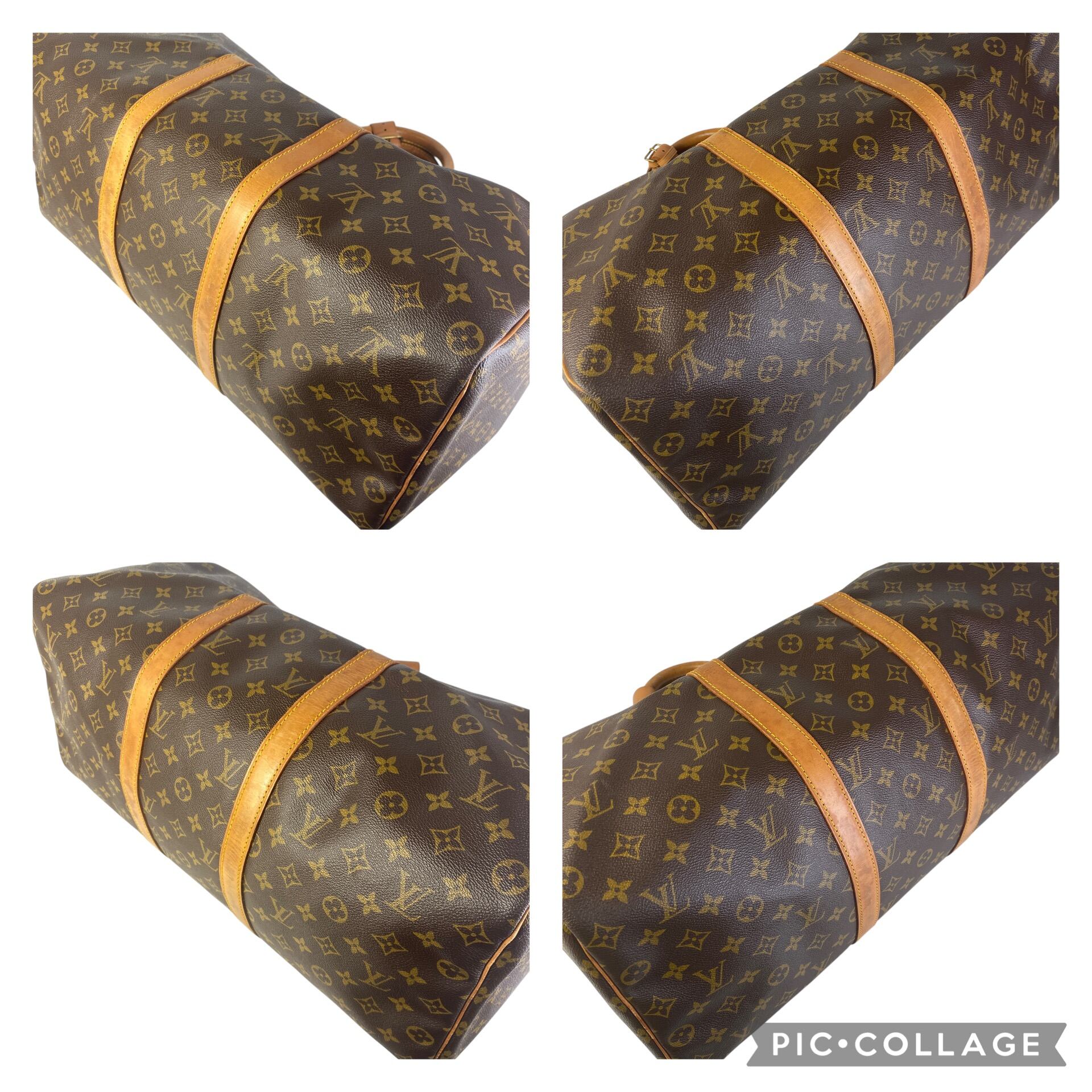 最終処分SALE】ルイヴィトン モノグラム キーポル50 PVC ボストン 茶 A