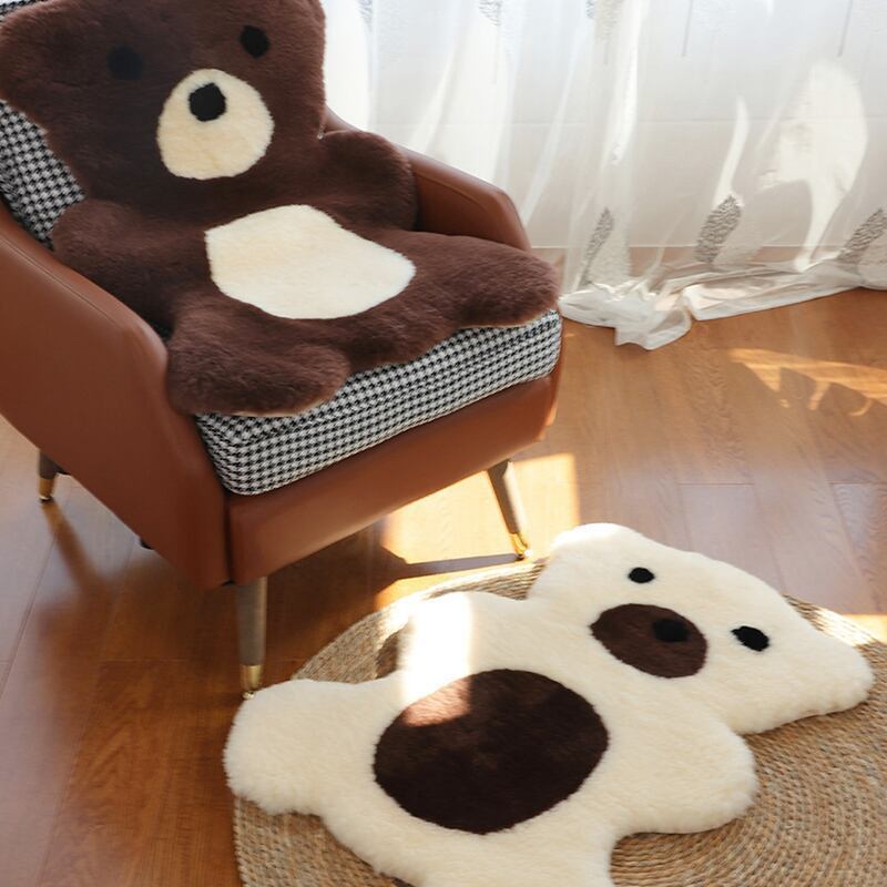【CARPET】クマ形ウールカーペット