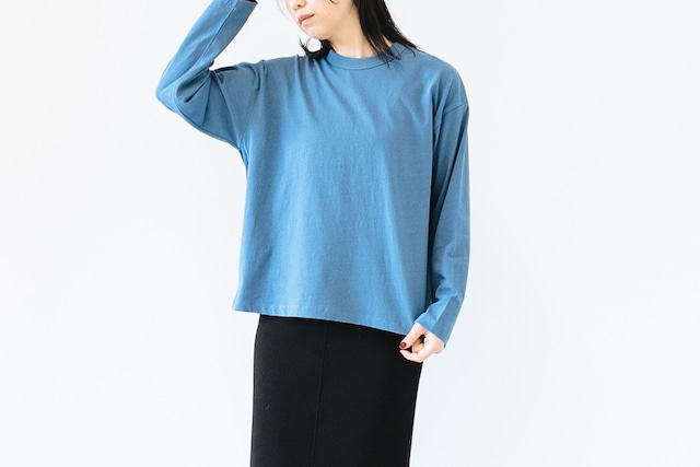 RECYCLE OLD COTTON JERSEY - RELAX BASIC LONG SLEEVE TEE：リサイクルオールドコットン天竺 - リラックスベーシック長袖TEE