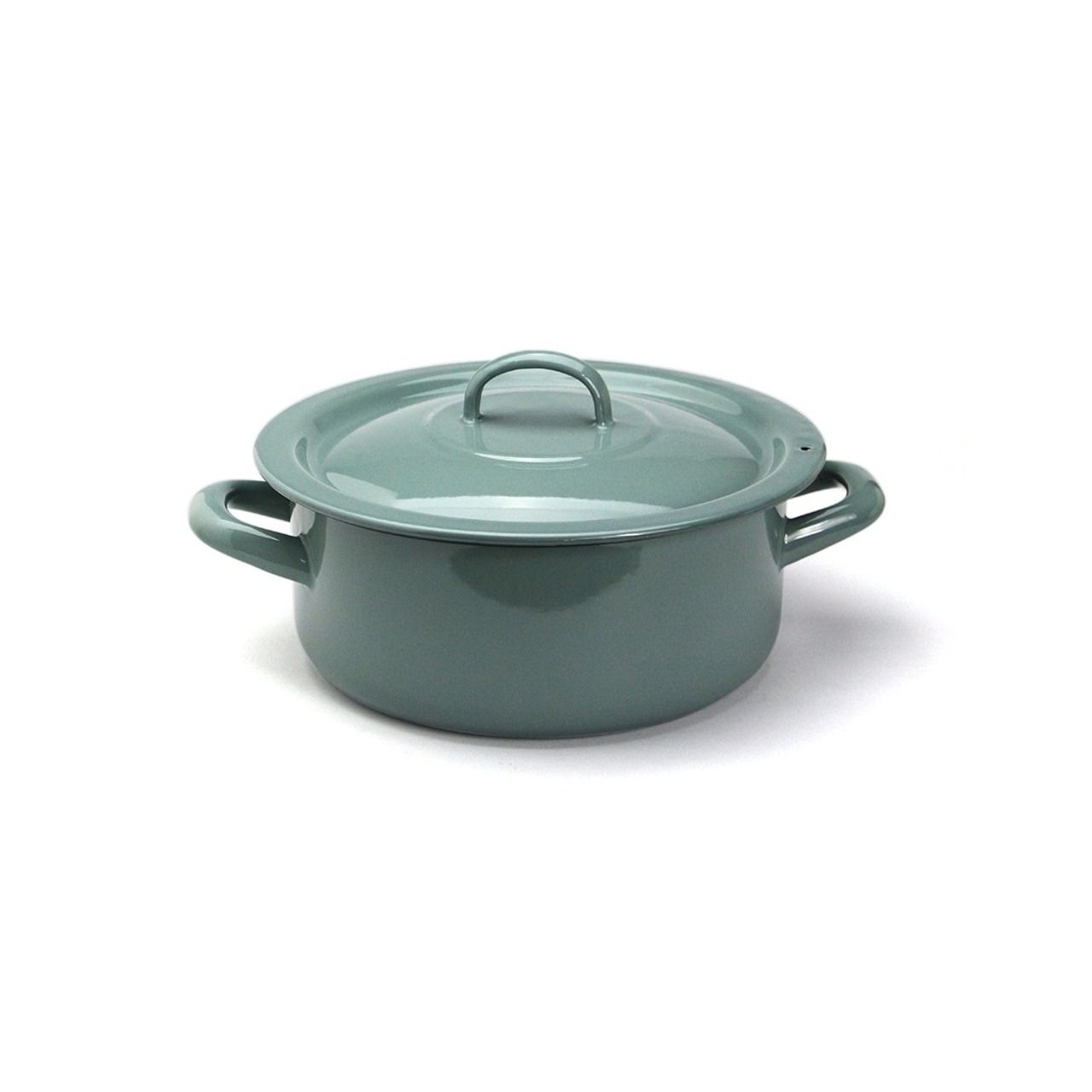 Pot With Lid 20cm “Submarine blue”/ホーロー/鍋/キッチン/アウトドア/ギフト