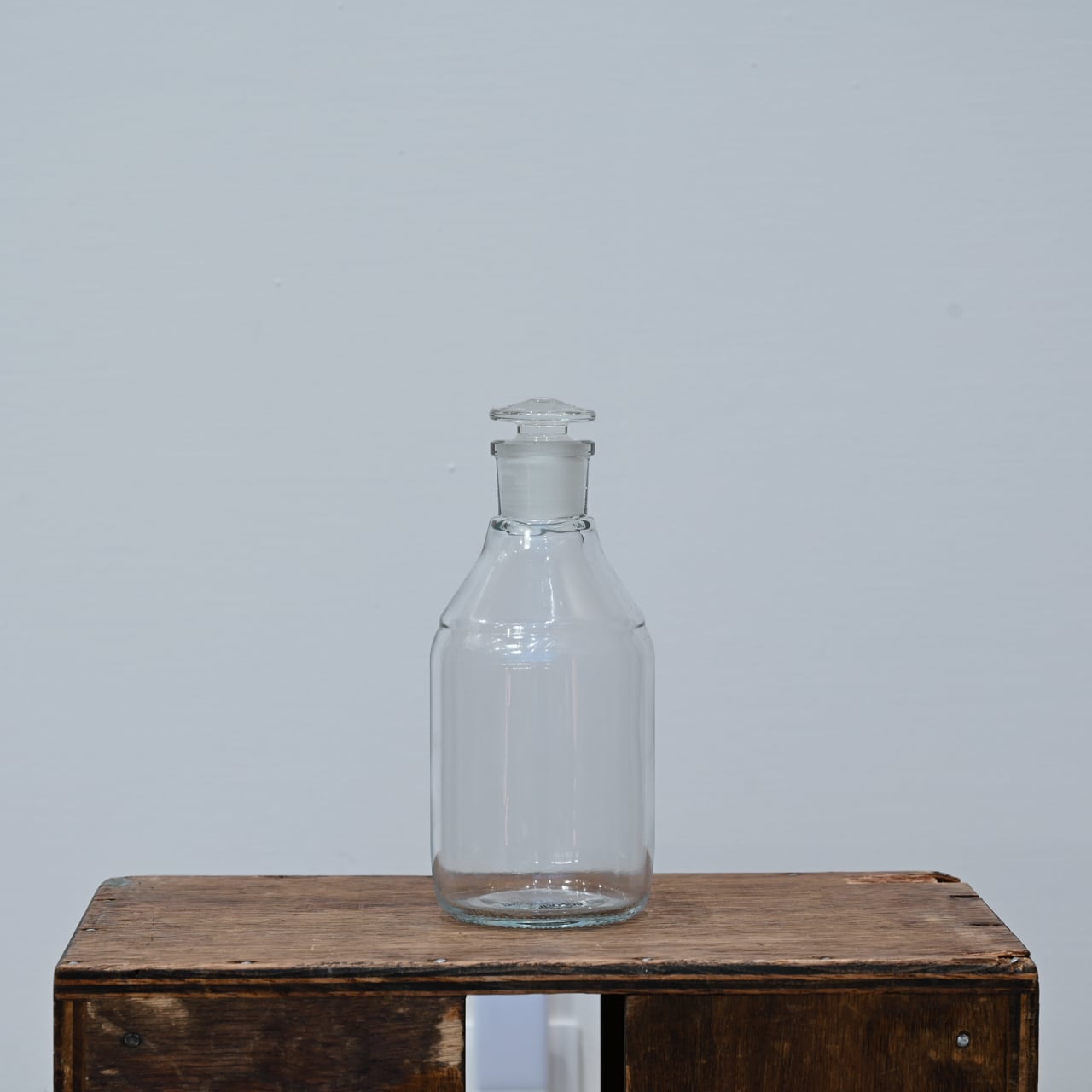 ガラス蓋の保存瓶 500ml（目盛りなし）》保存瓶硝子栓 500 ブランク