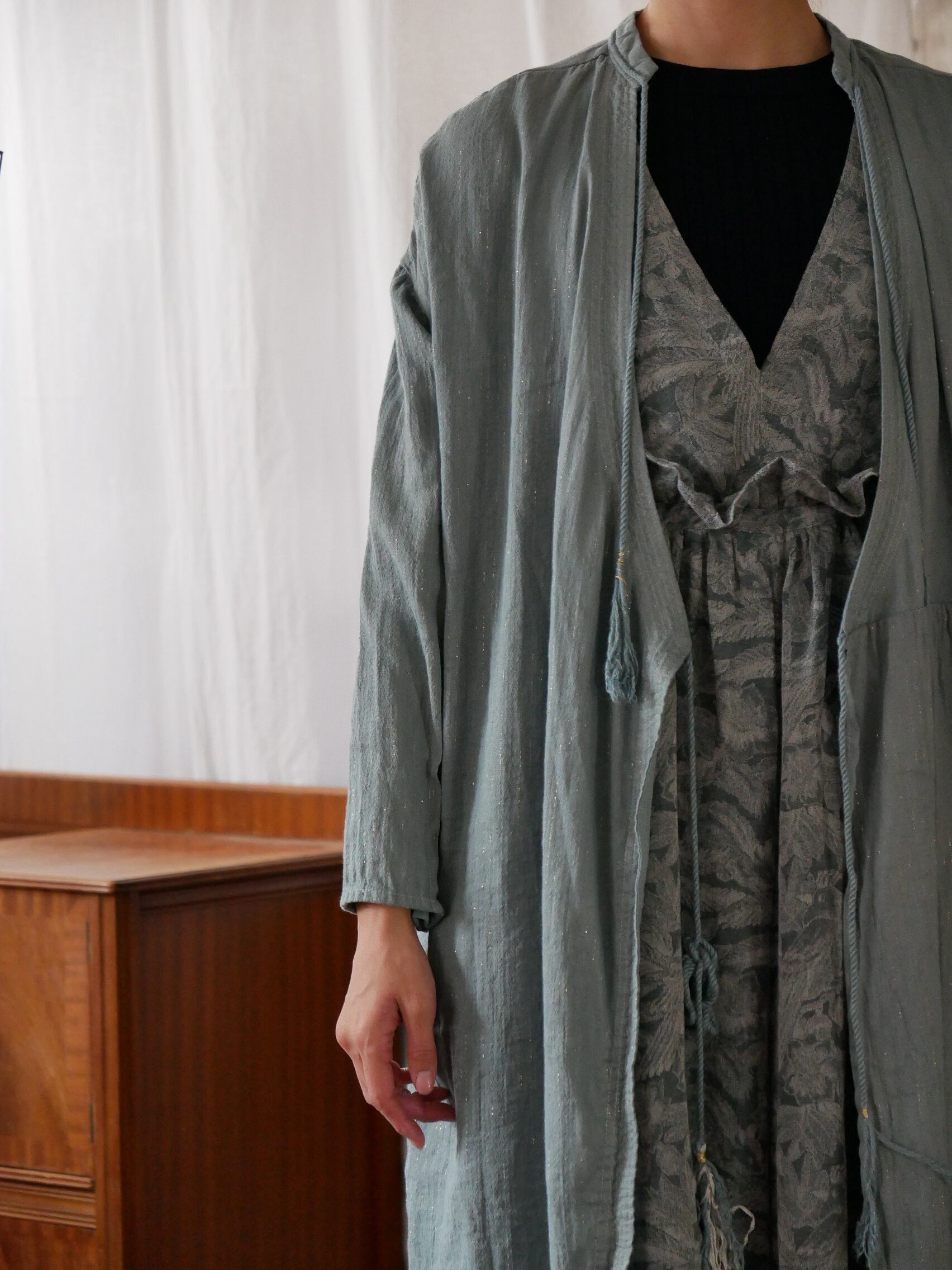 YURTAO】mori JQ パンツドレス〈green〉 | zuhka