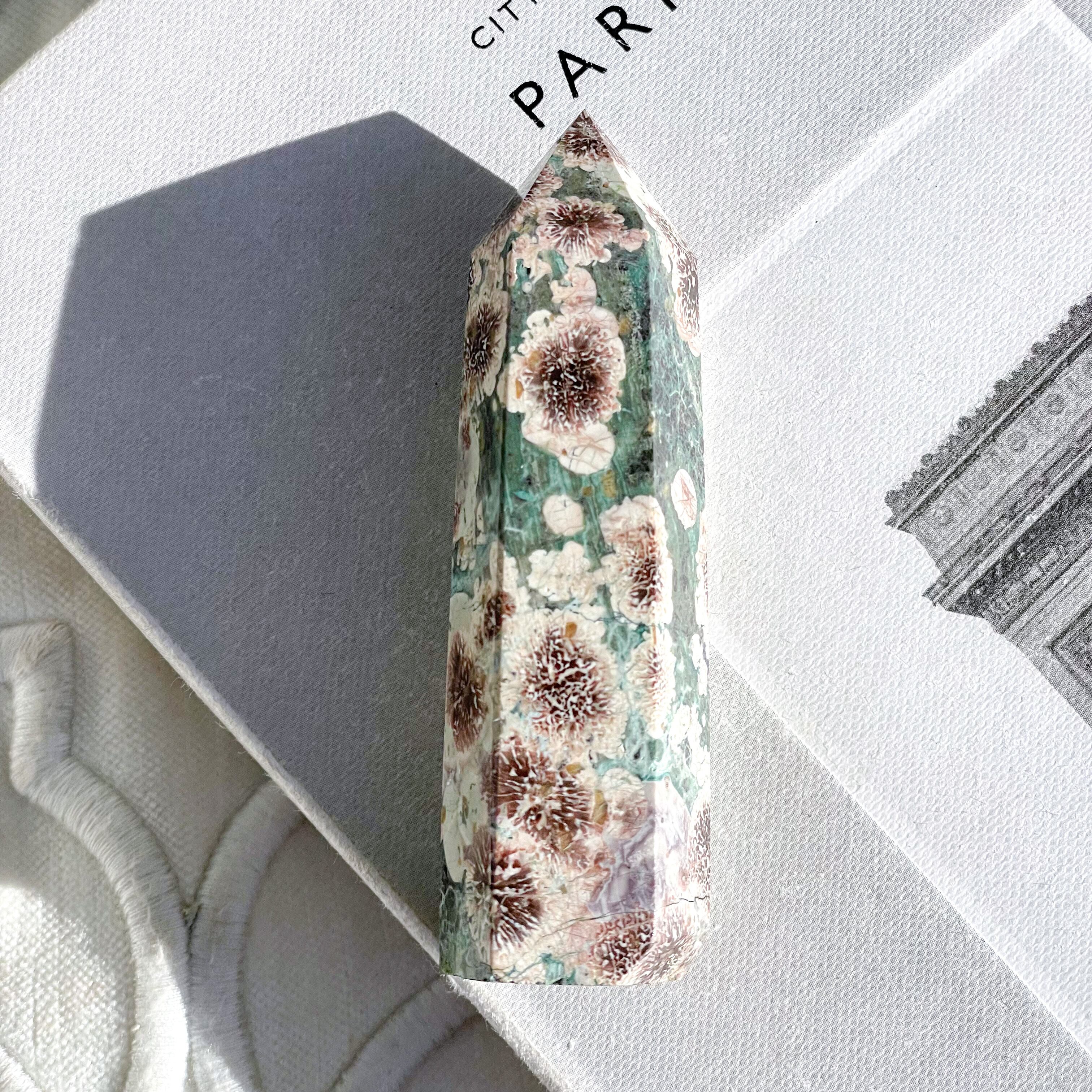 Green Flower Jasper Point 29 ✧ グリーンフラワージャスパー | FLUXY