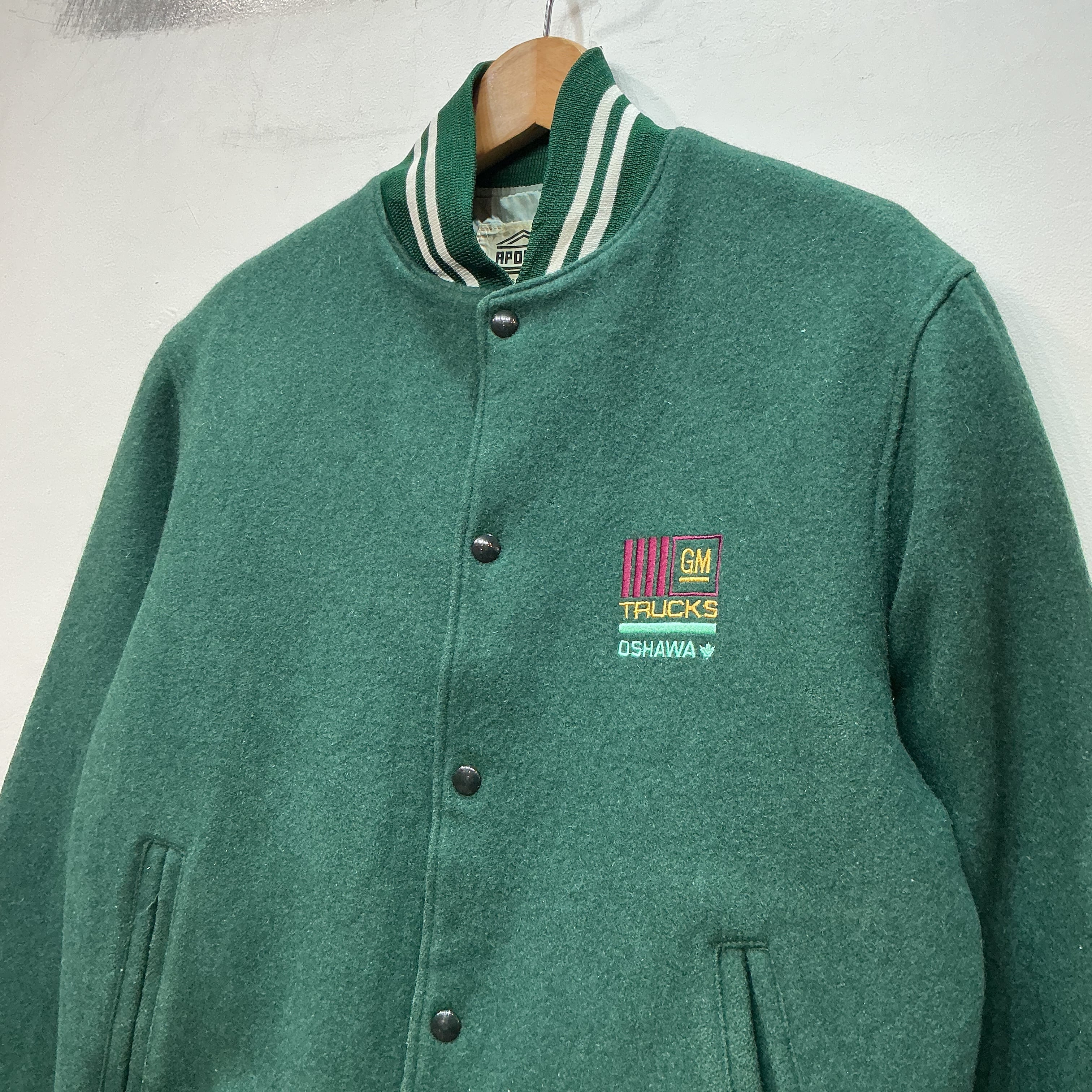 CANADA製 APOLLO スタジャン ブルゾン ウールジャケット 古着