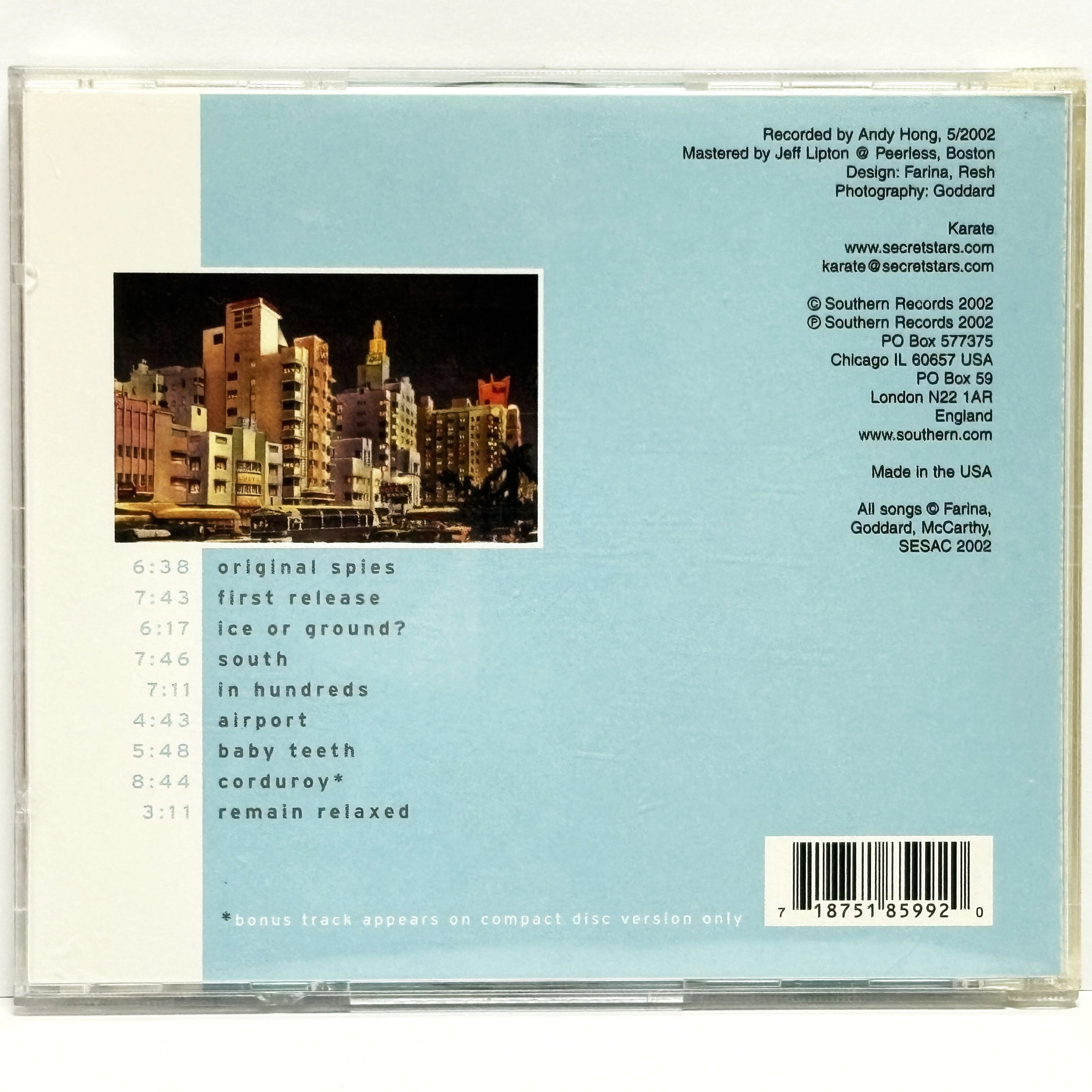 Karate / Some Boots 輸入盤 CD Karate / Some Boots (CD) □中古盤□ US盤 | ParkingLotRecords