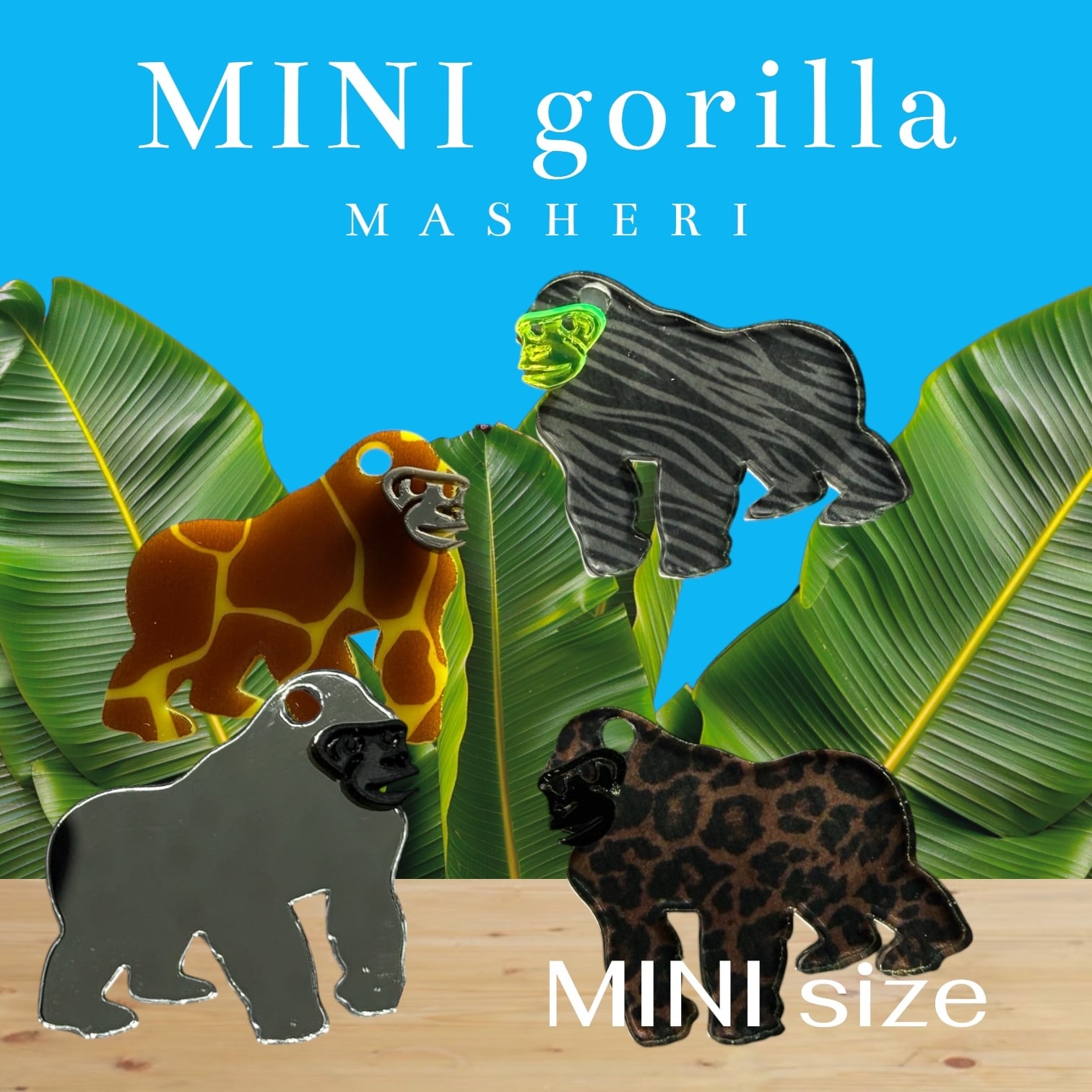 牛ゴリラ登場‼️2P gorilla ピアス用 | MASHERI partsshop