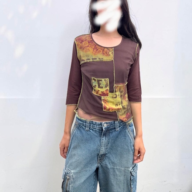 【LADIES】Vintage Denim Utility Shorts - Oversized Fit