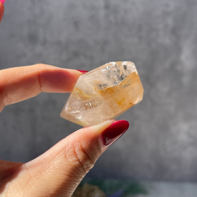 ブラジル・バイーア州産【ゴールデンヒーラー＆ローズクォーツ】フリーフォーム ⑬ 鉱物 天然石 パワーストーン
