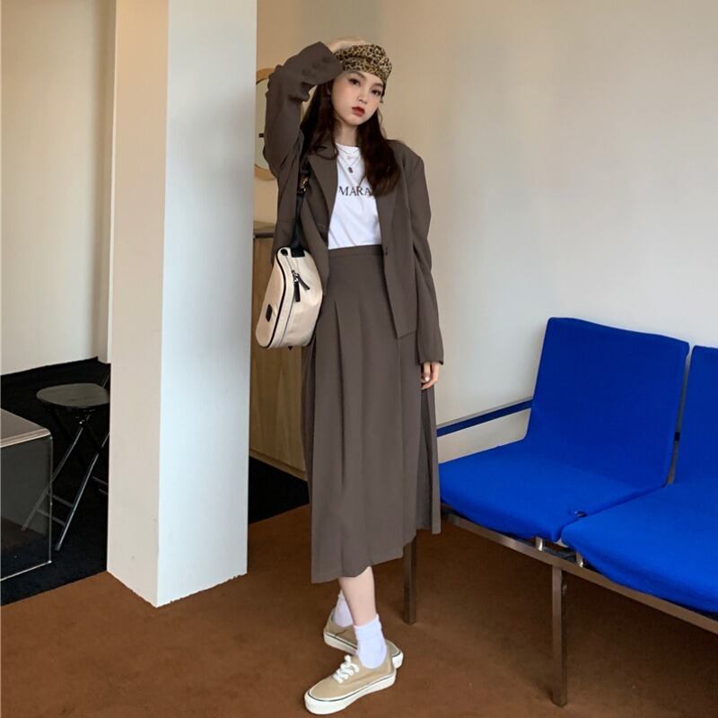 レッドオータムスカート 秋物 モンロー40332071178