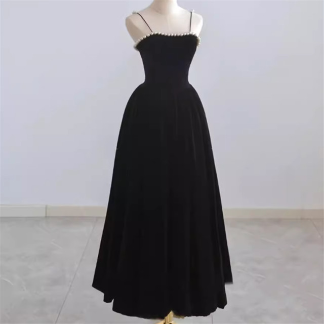 パールベルベットドレス　D1007