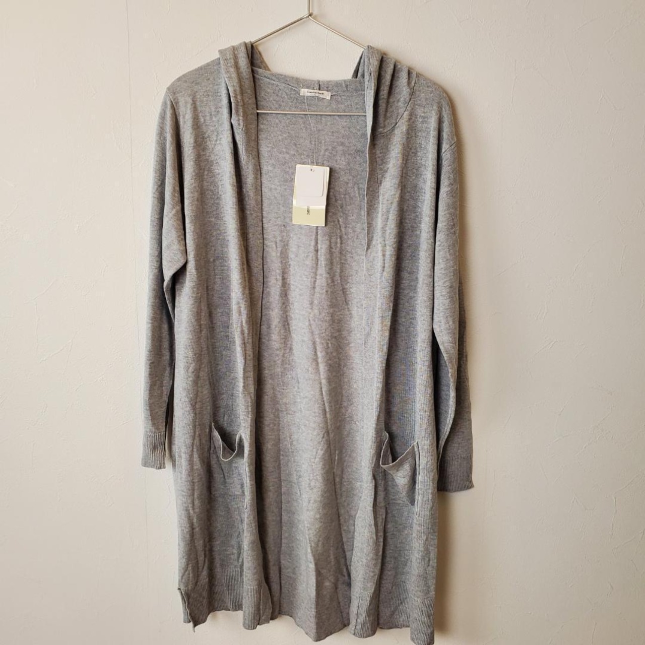 【新品・未使用】ComfortBasic ロングカーディガン　グレー　Lサイズ　