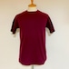 High Tension Circular Rib Crew Neck TEE　Burgundy