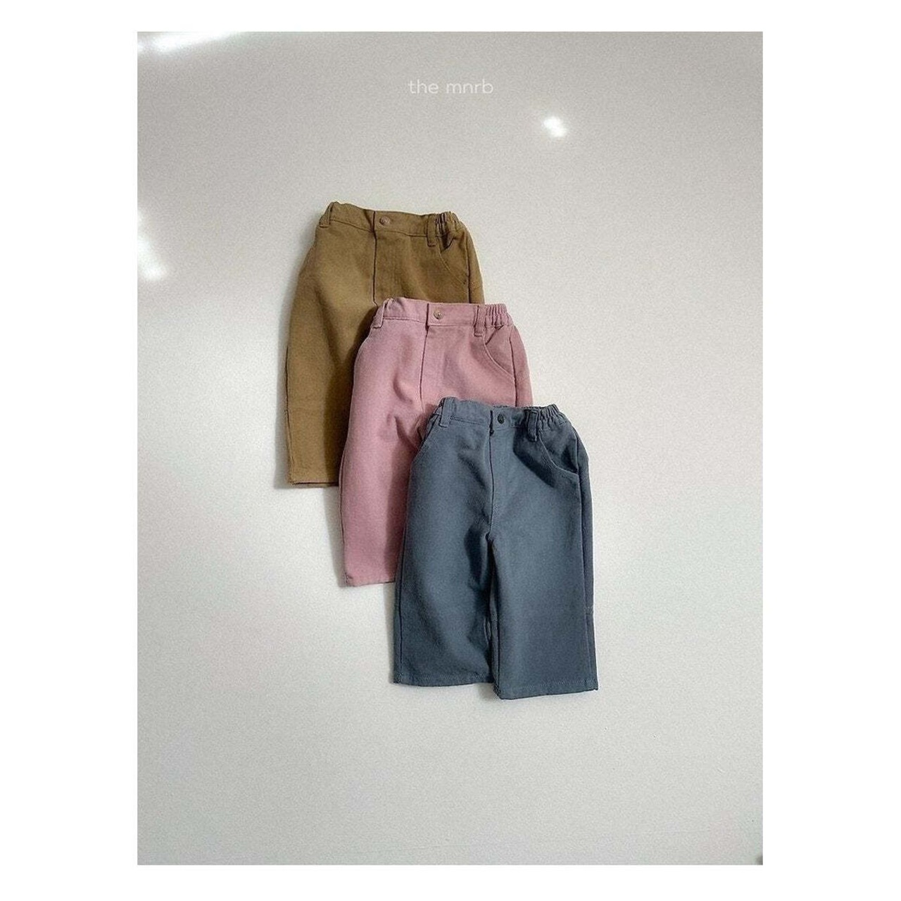 【取寄】minirobe ボタンピーチパンツ|冬服|韓国子供服