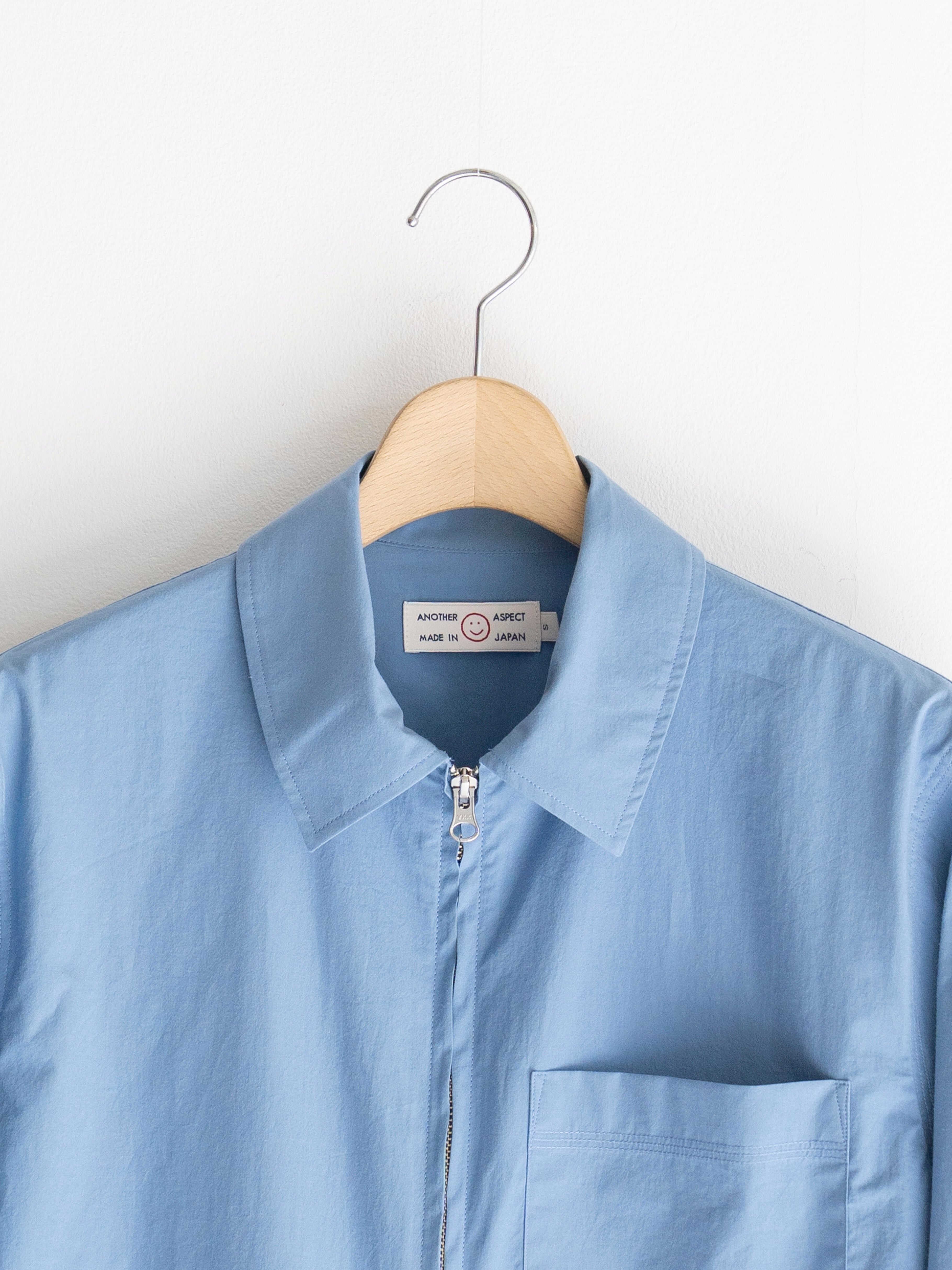 ANOTHER ASPECT ANOTHER Zip Shirt 1.0 JPN Ocean Blue | BEST PACKING