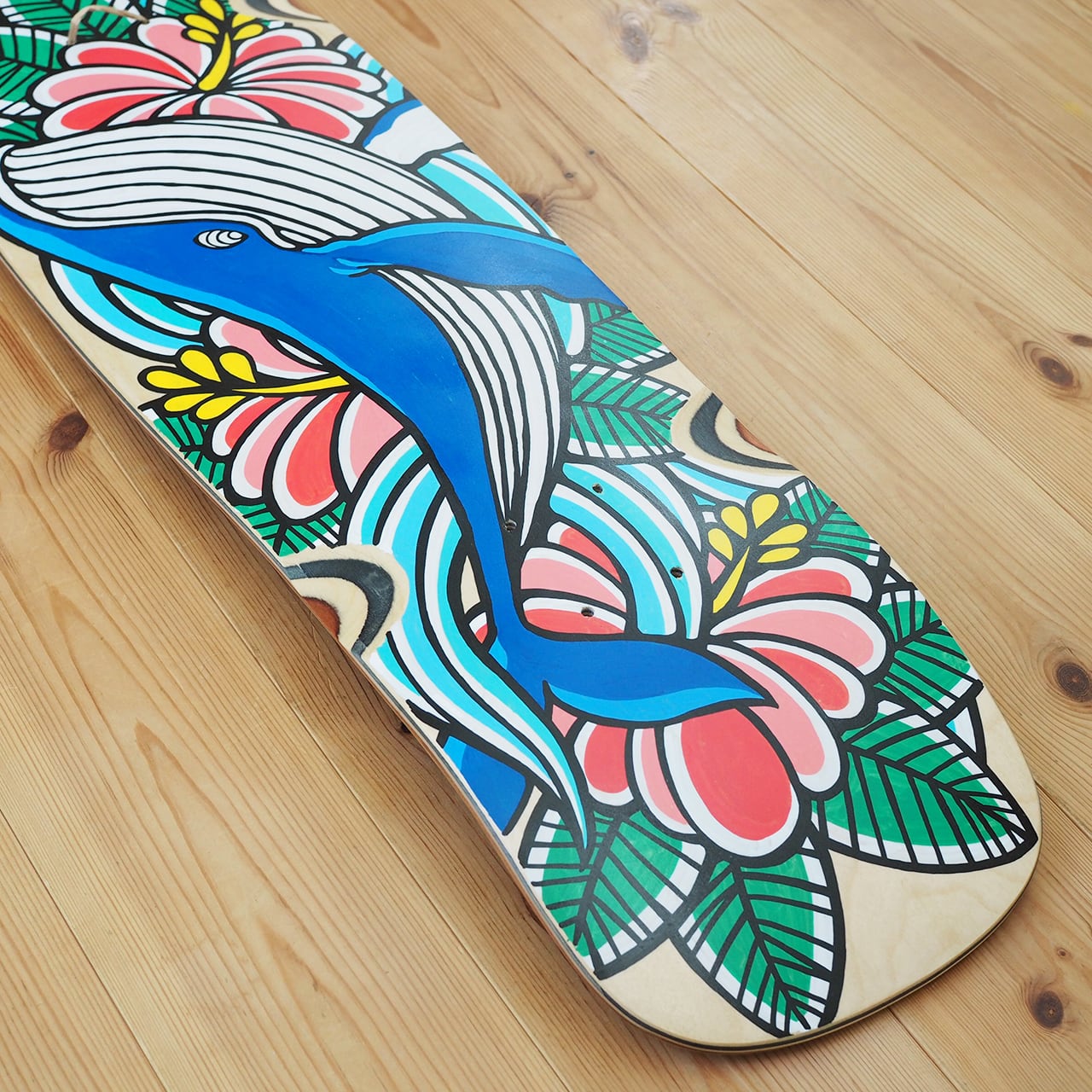 Skateboard Deck（Hibiscus Whale） | TAMO ART GALLERY