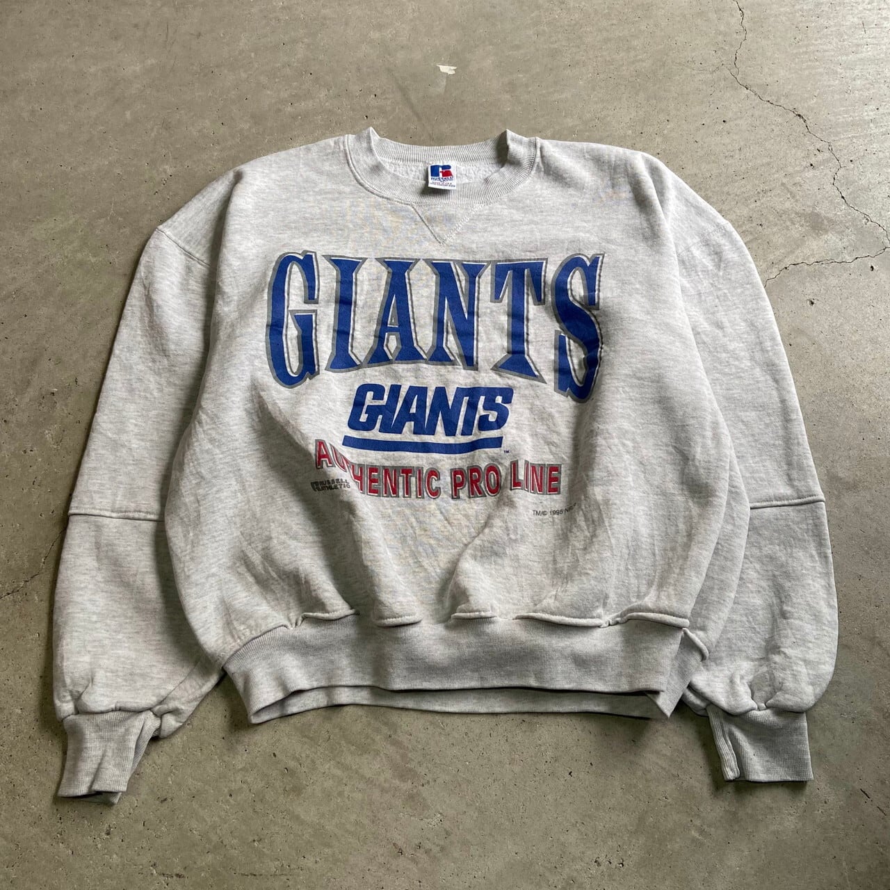 90年代 majestic NFL NEWYORK GIANTS ニューヨークジャイアンツ 両面プリント スポーツプリントTシャツ メンズM ヴィンテージ /eaa319790
