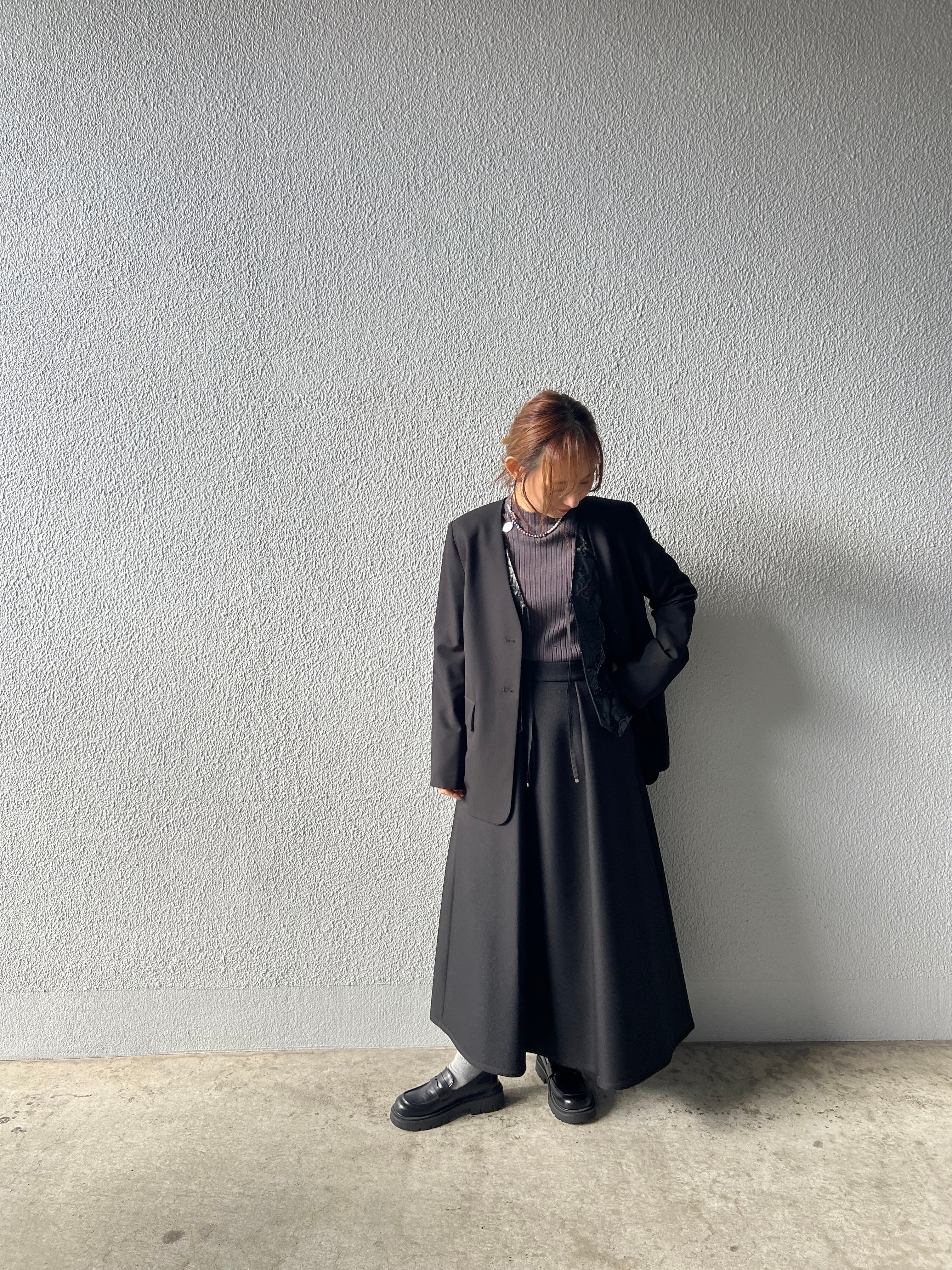 【SELECT】フェイクレザーレースジレ　21-0207