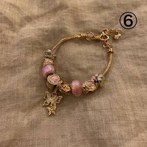 ハンドメイド おしゃれ カラフル 水晶風 レトロ 手作り ブレスレット