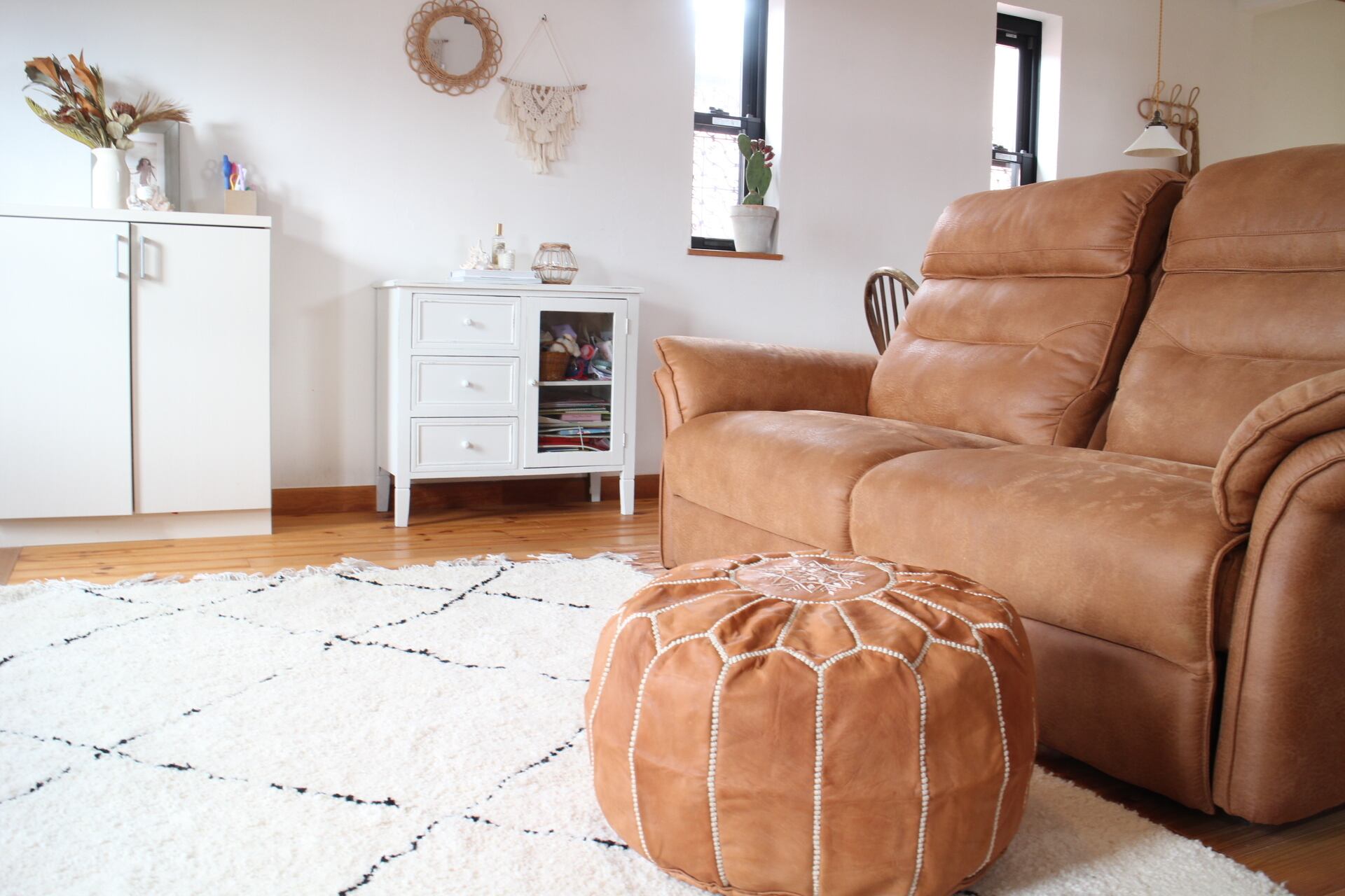 Riad  新品/グレージュダイヤ柄ベニワレン ダイヤ柄ベニワレン 大きめリビングサイズ 22 | Riad Home