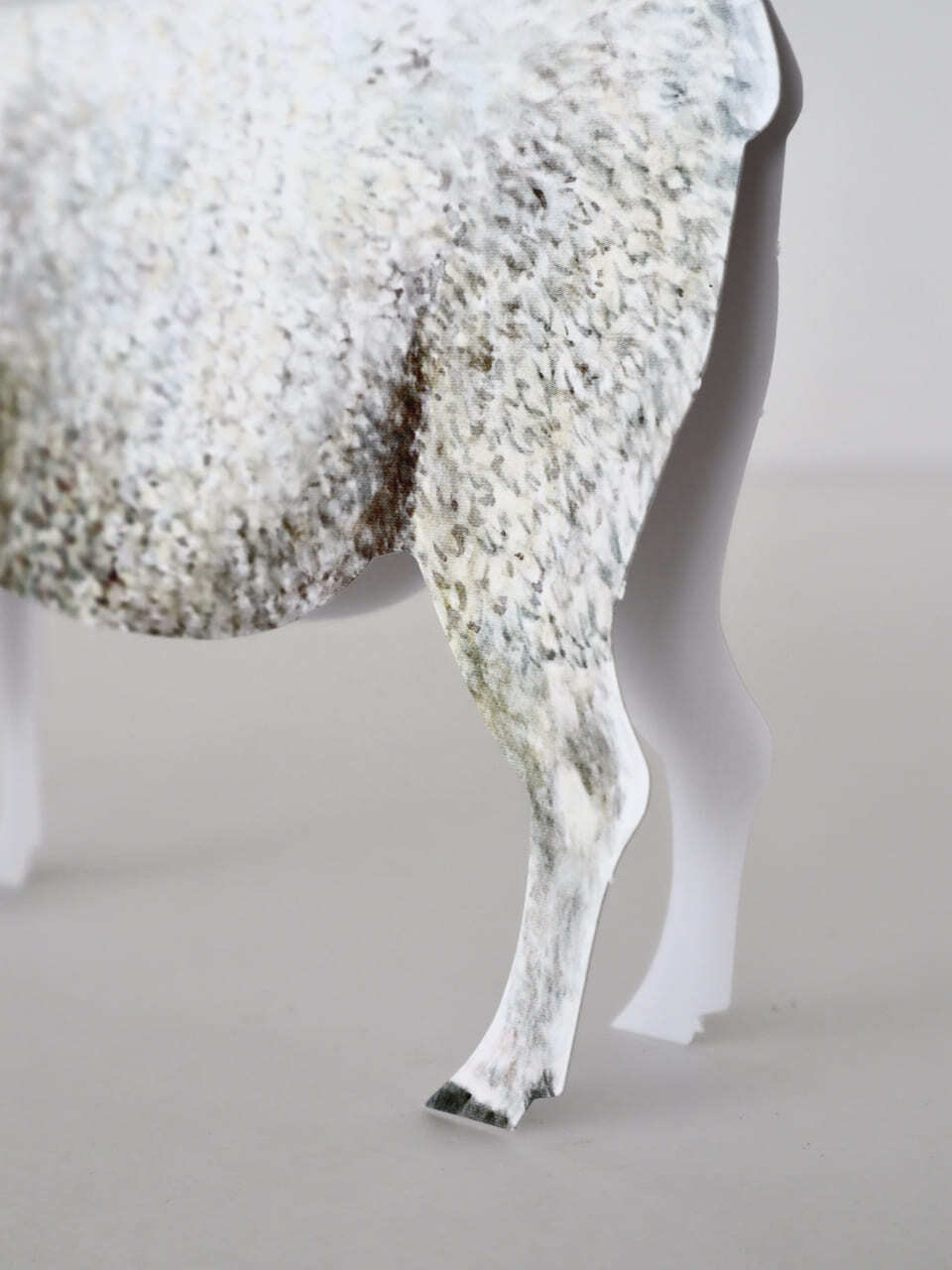 アンティーク　ラム　羊　シープ　パールブルー　イースター　グリーディングカード SALE】3D 立体グリーティングカード 「羊」 / 3D Animal Folding Card