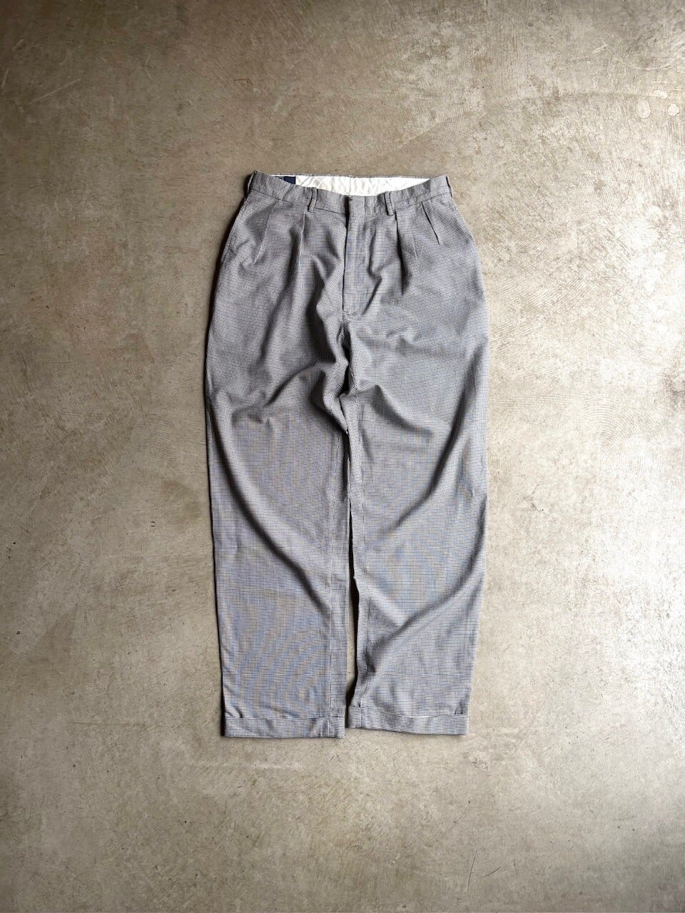 Polo by Ralph Lauren “ HOUNDSTOOTH COTTON SLACKS”【W34】