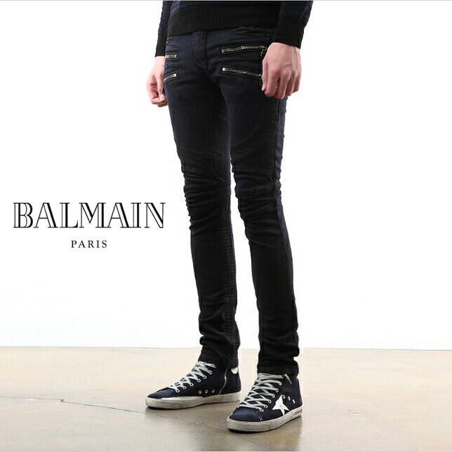 BALMAIN HOMME Washed Cotton Damage Sweat