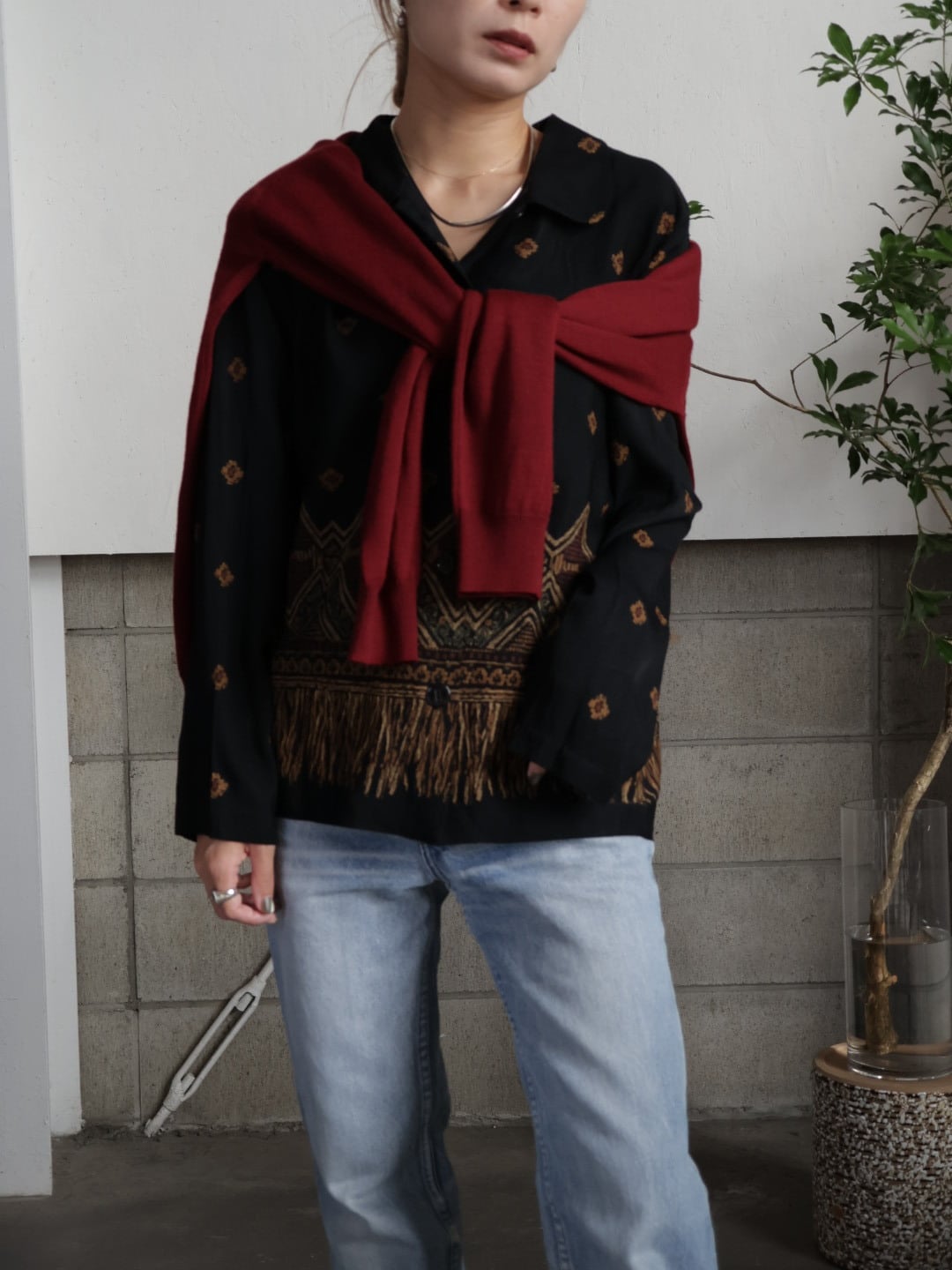 vintage＞ethnic button shirt | CherLife