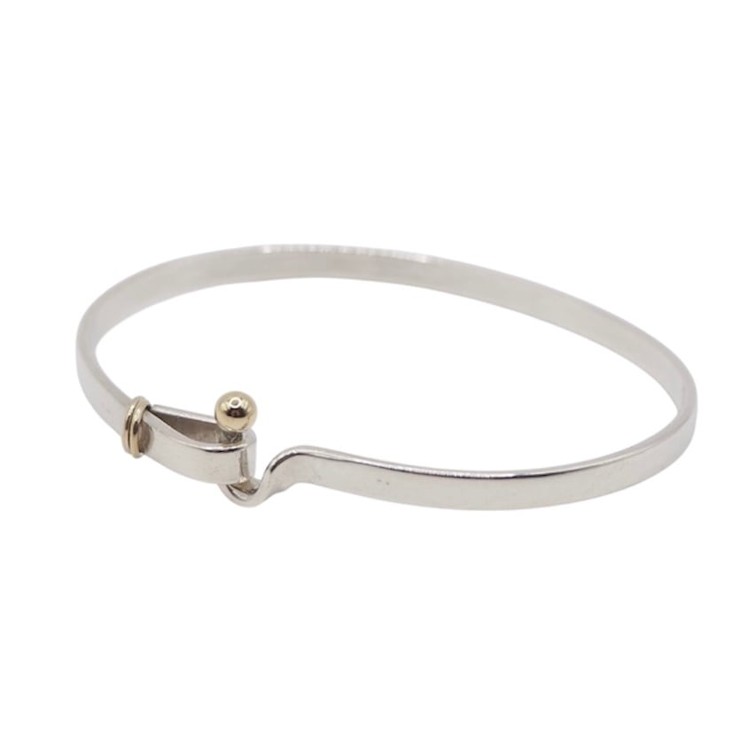 Tiffany&Co. フック&アイバングル シルバー925 K18 ティファニー