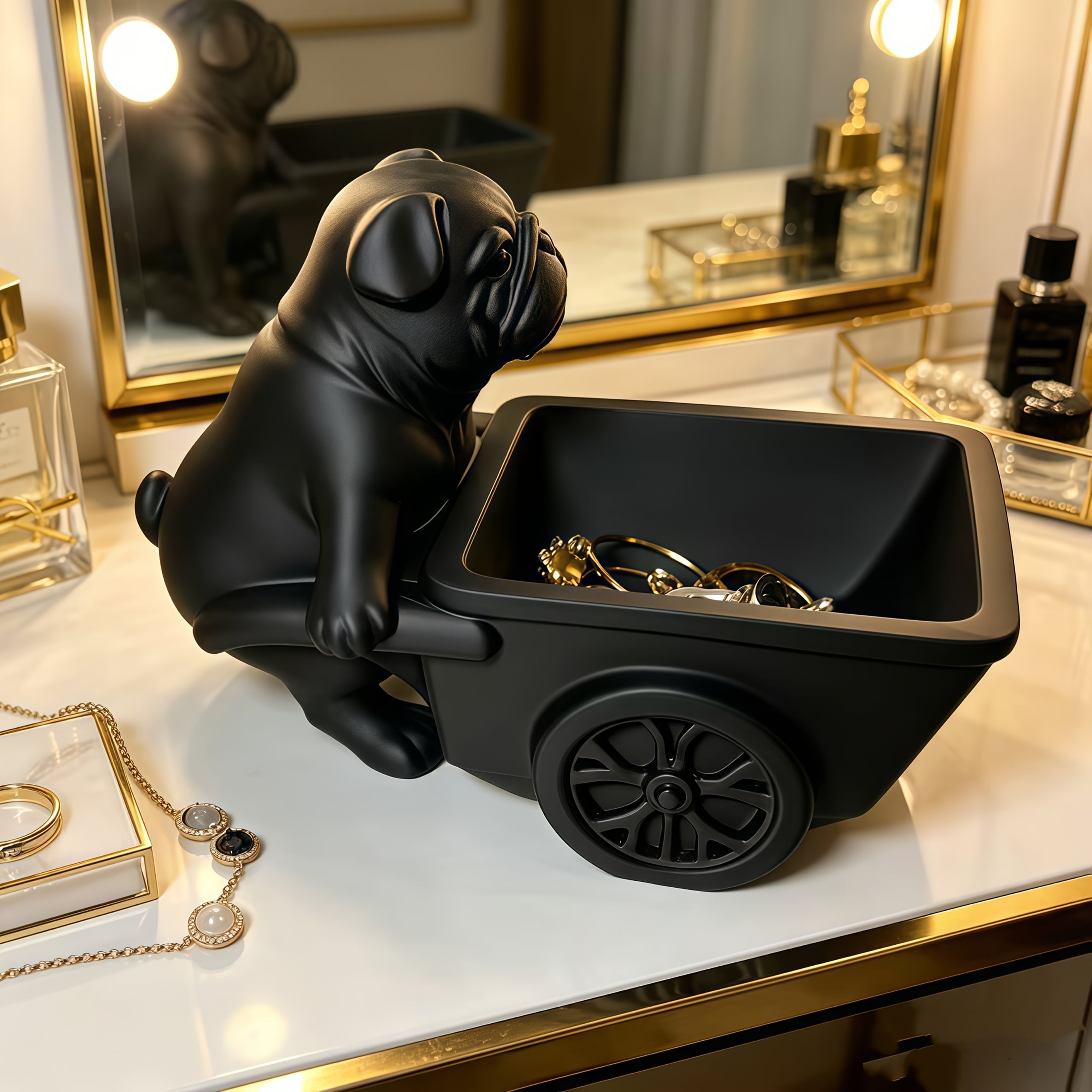 3D print ornament -construction- z-int-78 | Pug shower - パグ