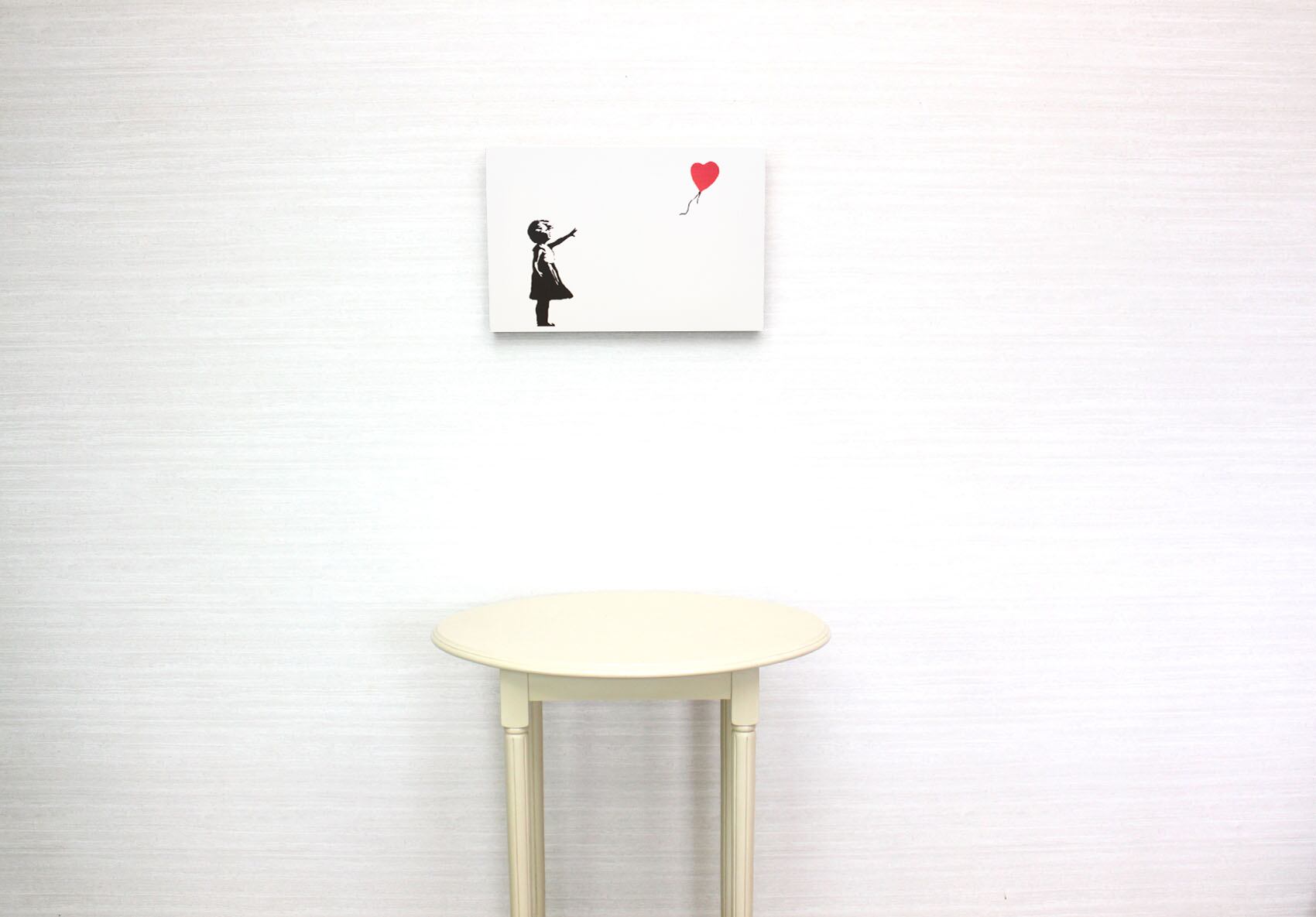 バンクシー「ガール ウィズ バルーン/Girl With Balloon」展示用フック