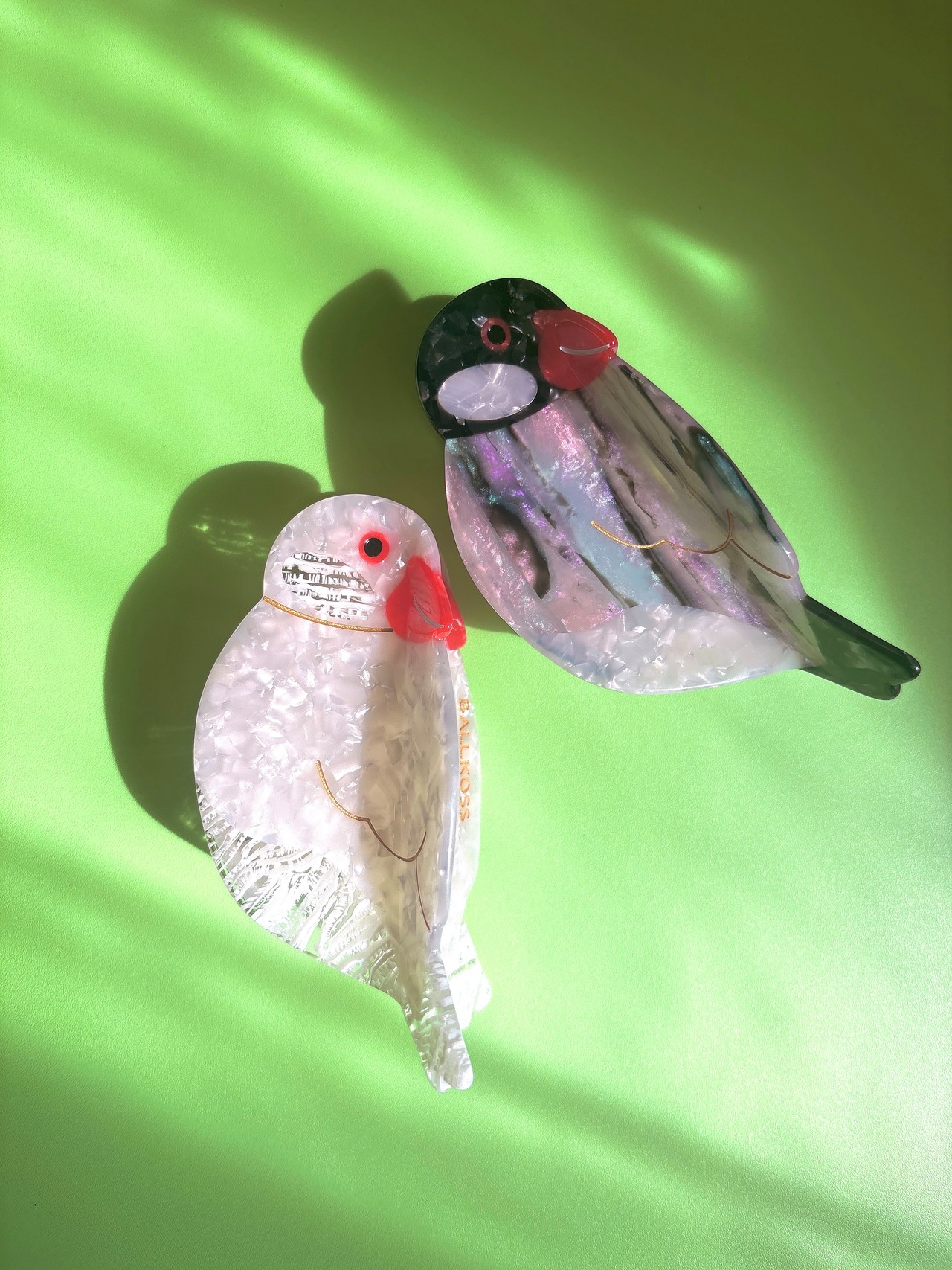 文鳥　ヘアクリップ