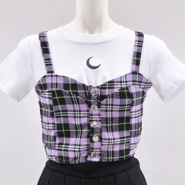 【50%OFF】ビスチェ(PURPLE×GREEN)