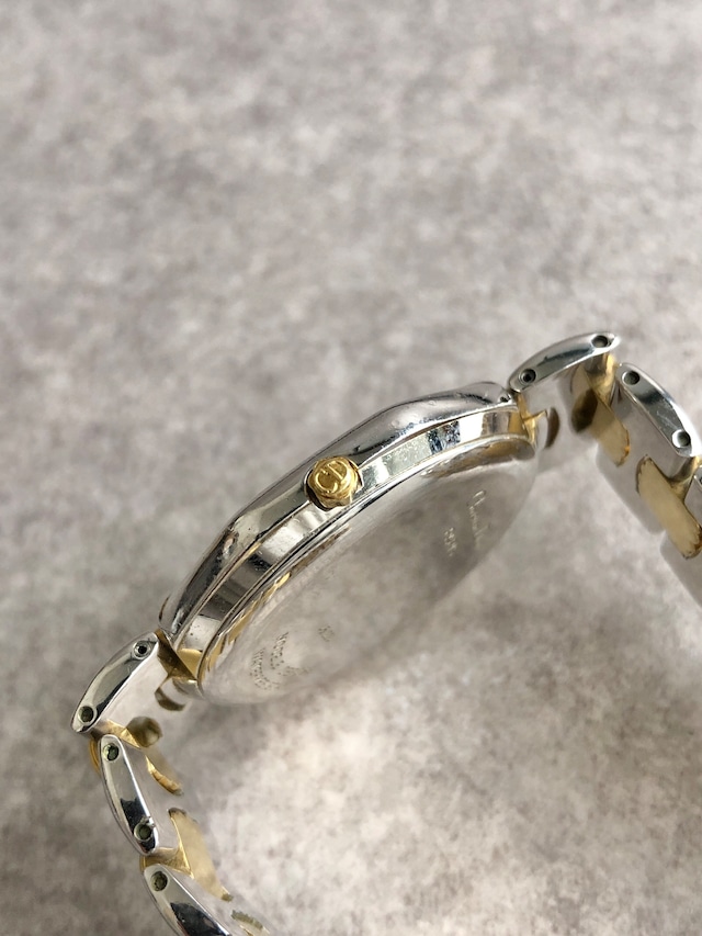 Christian Dior クリスチャン ディオール 腕時計 ゴールド シルバー オクタゴン ステンレススチール クウォーツ 40.203 vintage ヴィンテージ オールド 773m7b