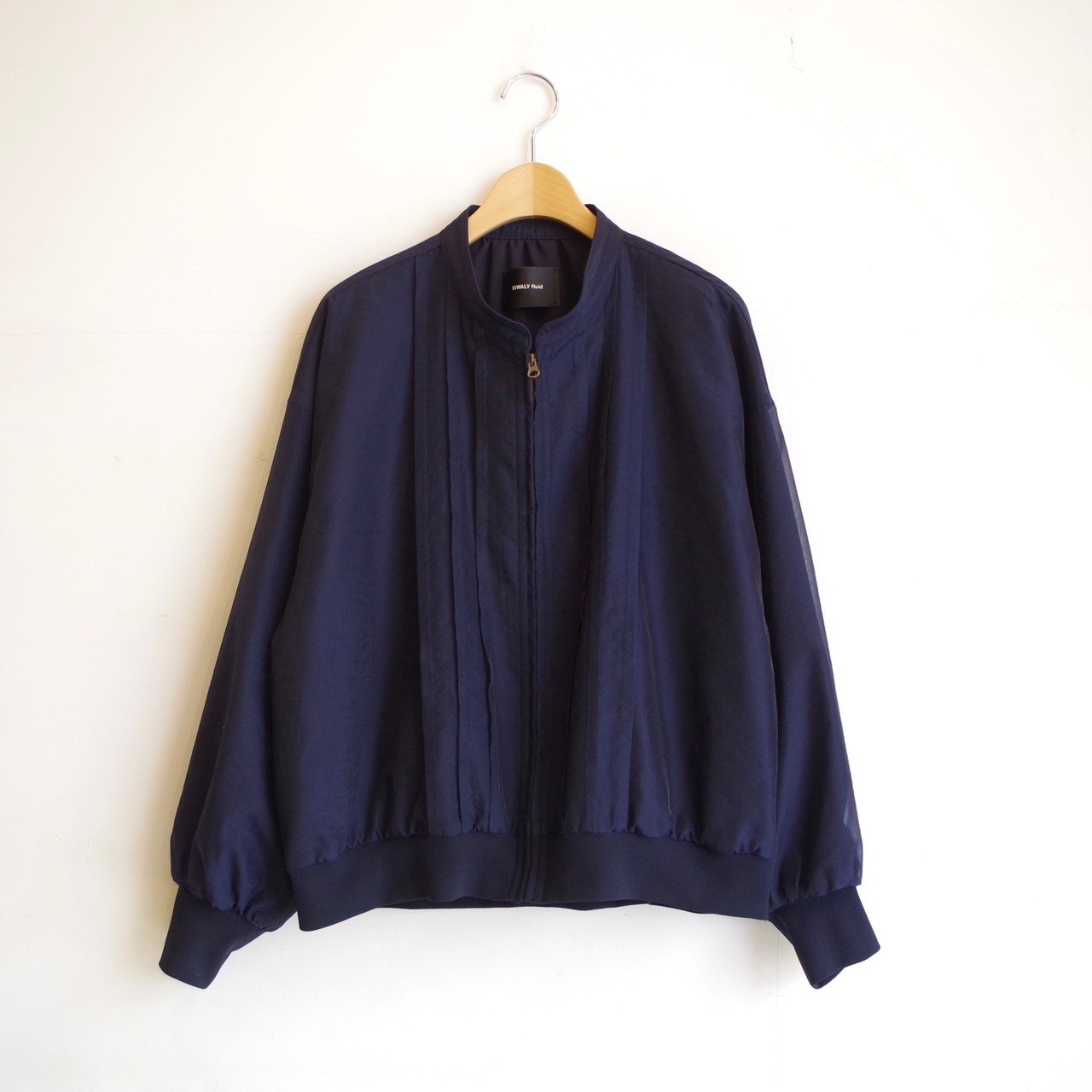 SIWALY  Sheer Blouson  Navy