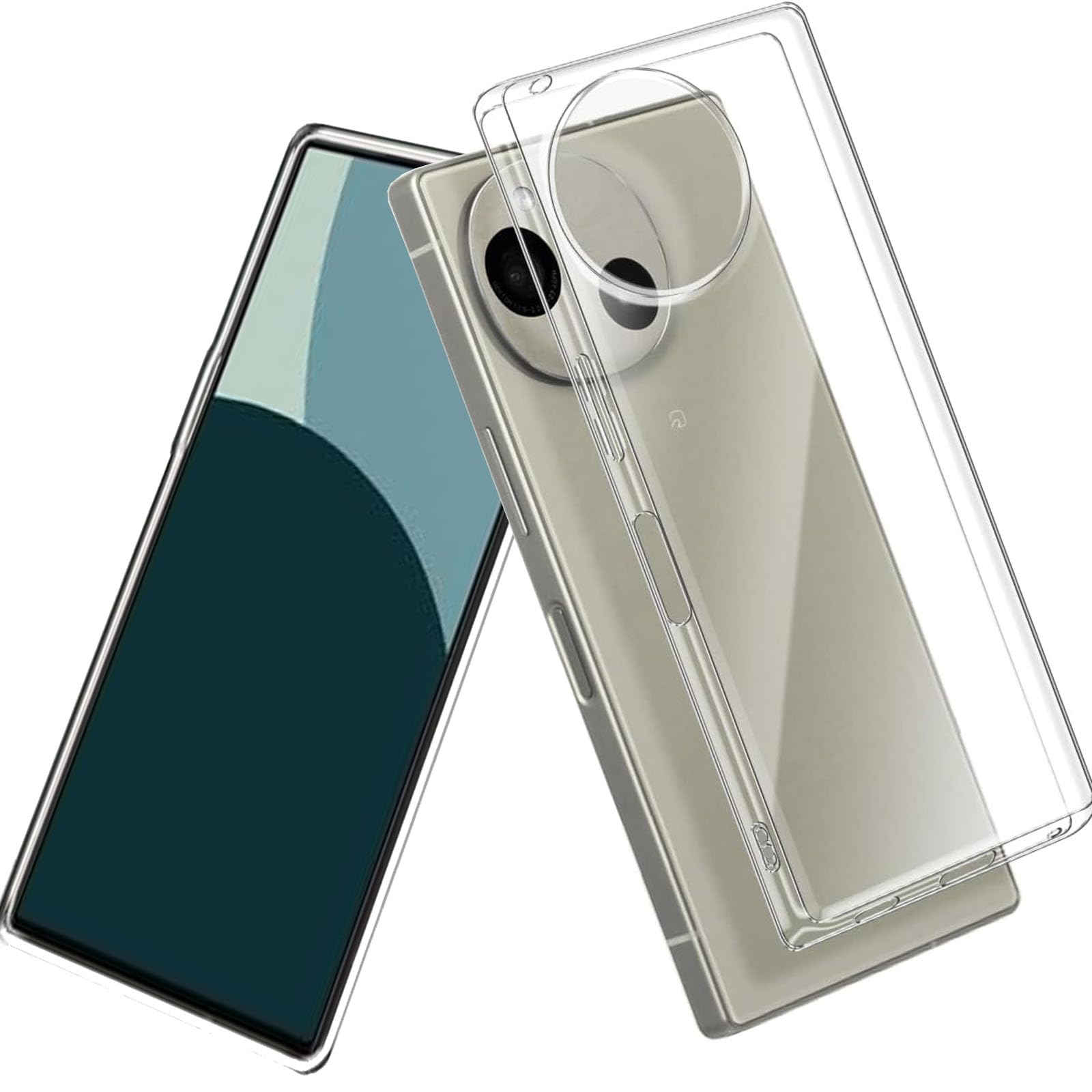For Aquos R9/SH-51E 用のケース Aquos R9/SH-51E 用のカバー クリア ソフト シリコンケース 薄型 柔らかい手触 落下防止 TPU材质 For Aquos R9/SH-51E 用の全面保護カバー