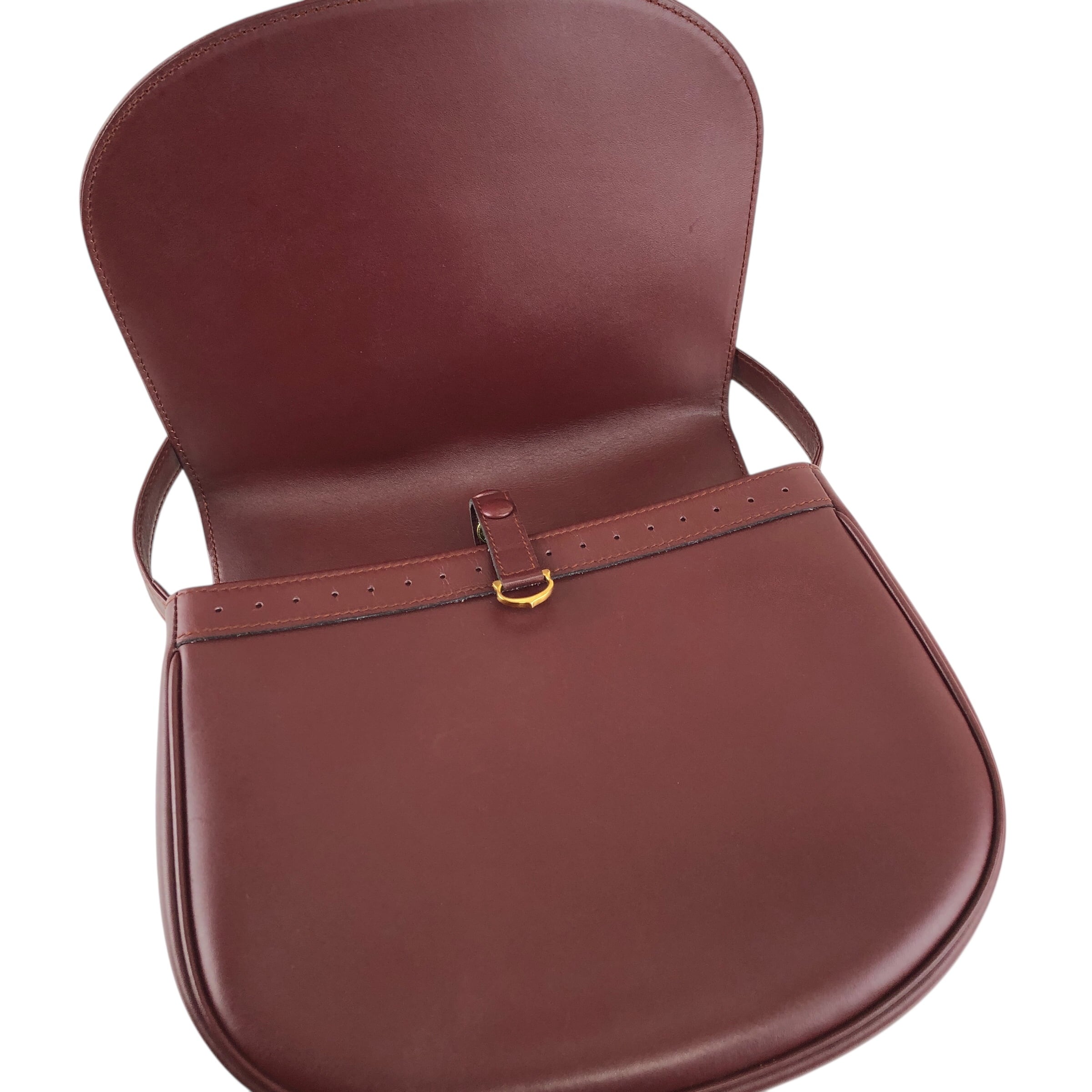 ✨Cartier✨カルティエ✨ボルドー✨レザー✨マストライン✨ヴィンテージ✨ Cartier カルティエ マストライン ショルダーバッグ ボルドー レザー