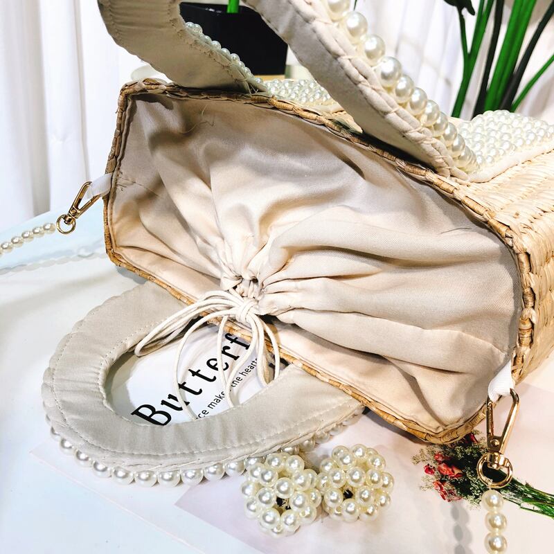 再入荷】ハンドルパールかごバッグ | ROSE AURA 