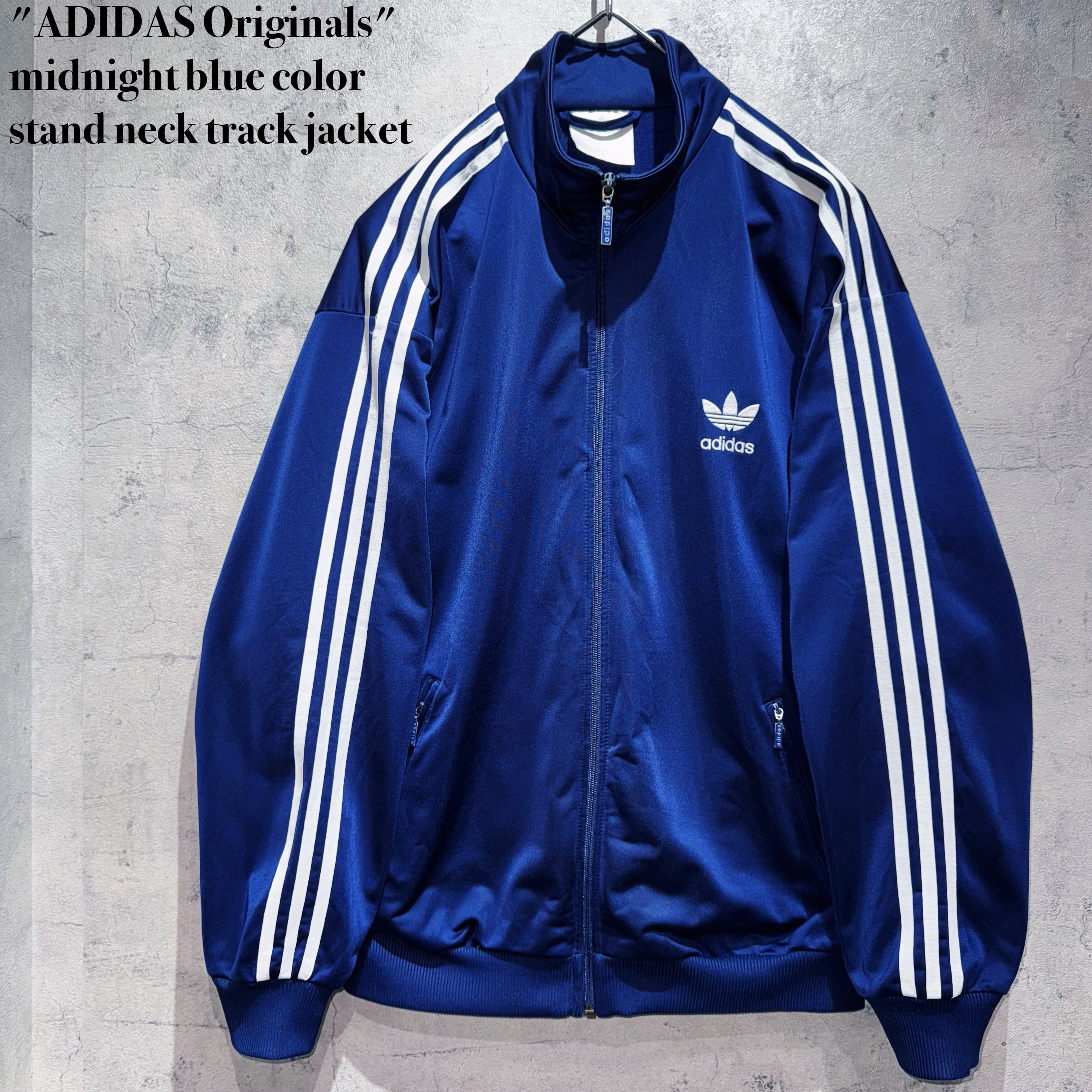 "ADIDAS Originals"midnight blue color stand neck track jacket
