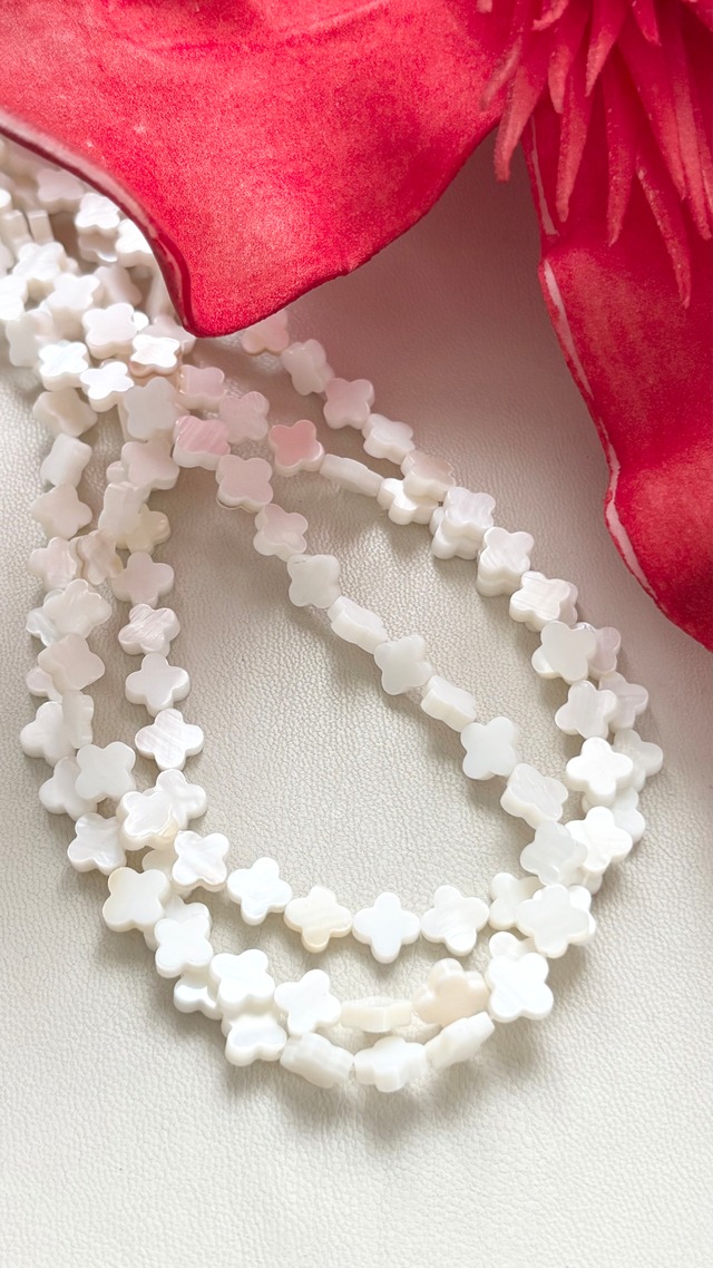 Natural Shell Beads flower / 天然シェルビーズ フラワー