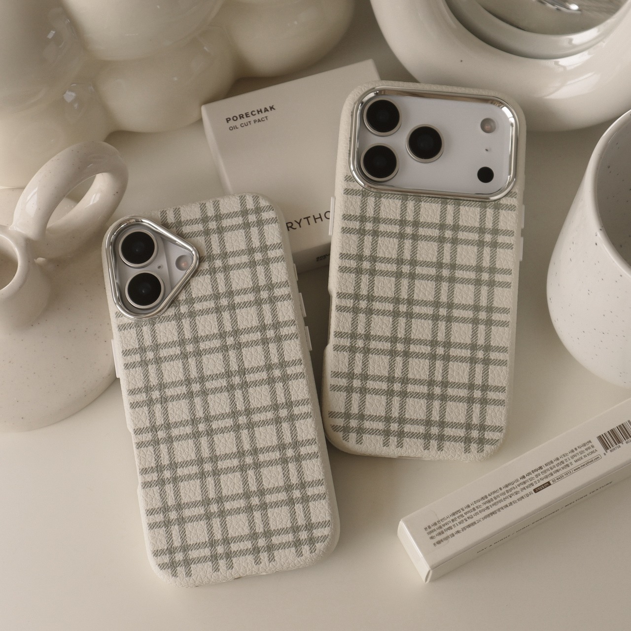 ［ phone case ］moss check