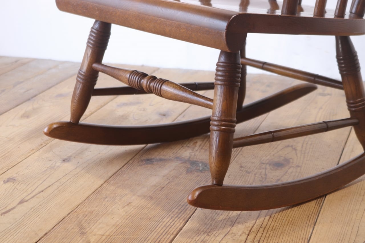 飛騨産業 キツツキ 穂高 ロッキングチェア 無垢材 オーク材 揺り椅子