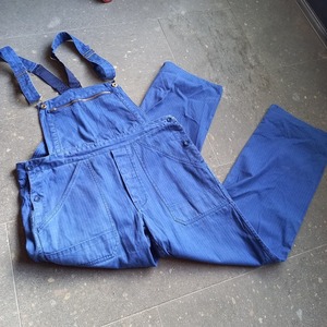 ドイツ製 ヘリンボーン オーバーオール used [101048]