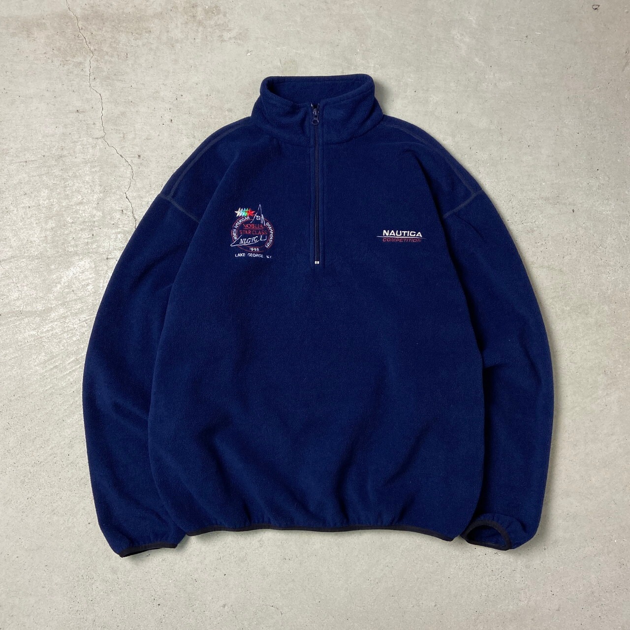90年代 USA製 NAUTICA COMPETITION ノーティカ ハーフジップ フリース 
