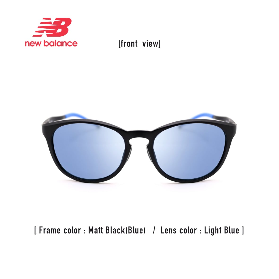 new balance/ 偏光サングラス：NB8104 C07/ マットブラック-ライト