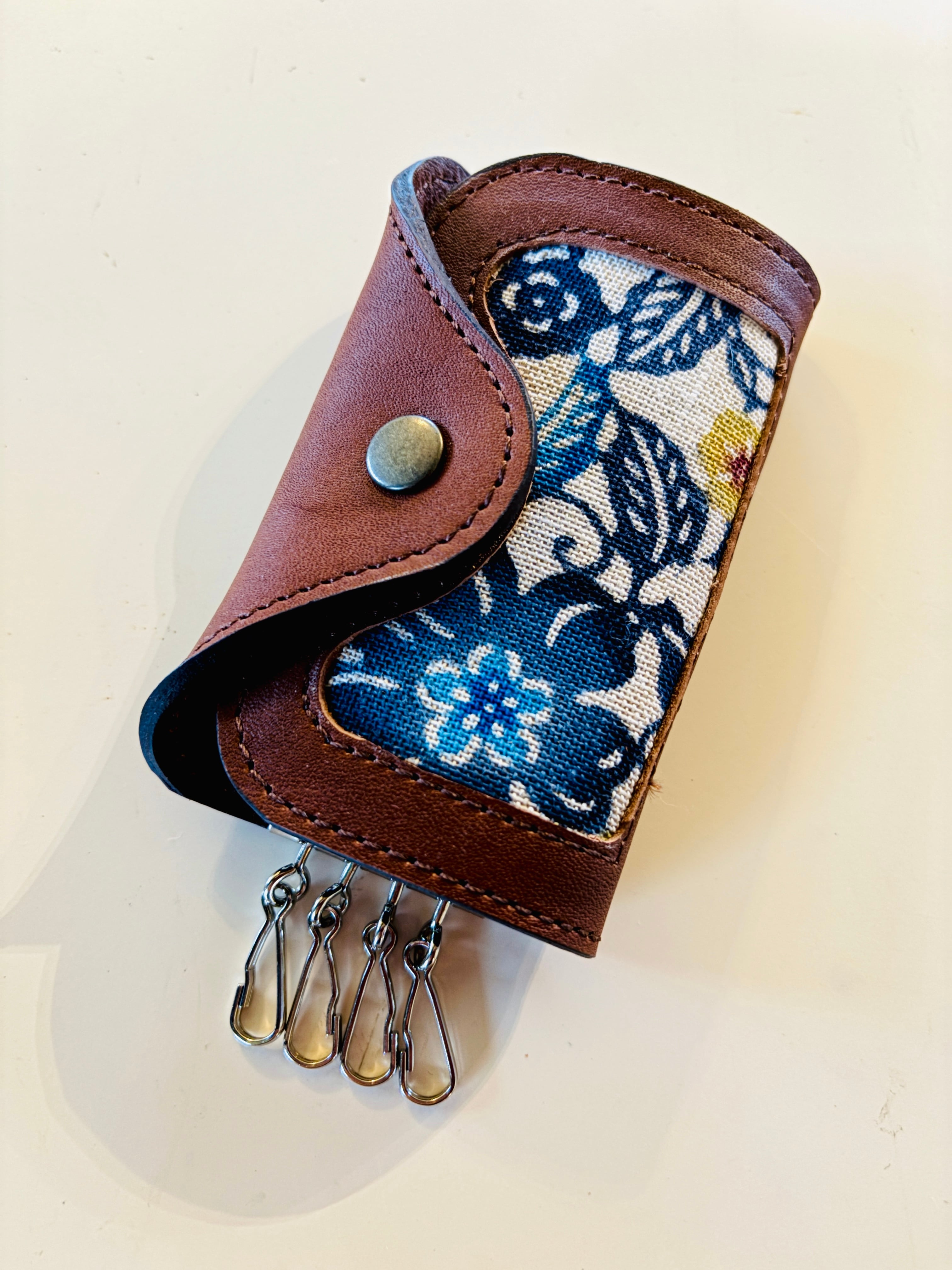 本革キーケース / チョコレートブラウン