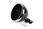 7inchLucas-type Head light case GlossBLACK